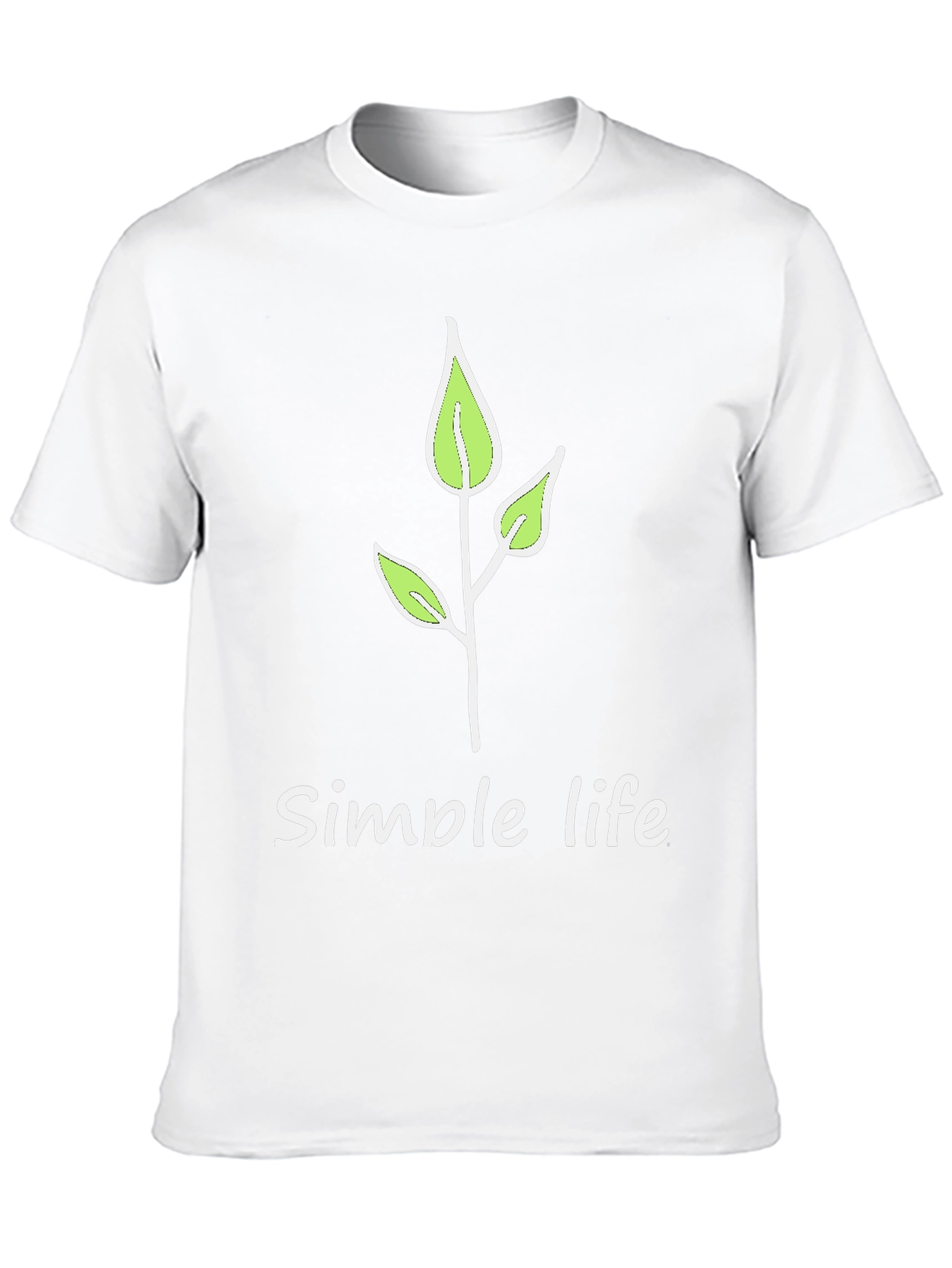 Simple Life Black Graphic Tee - Nature Inspired