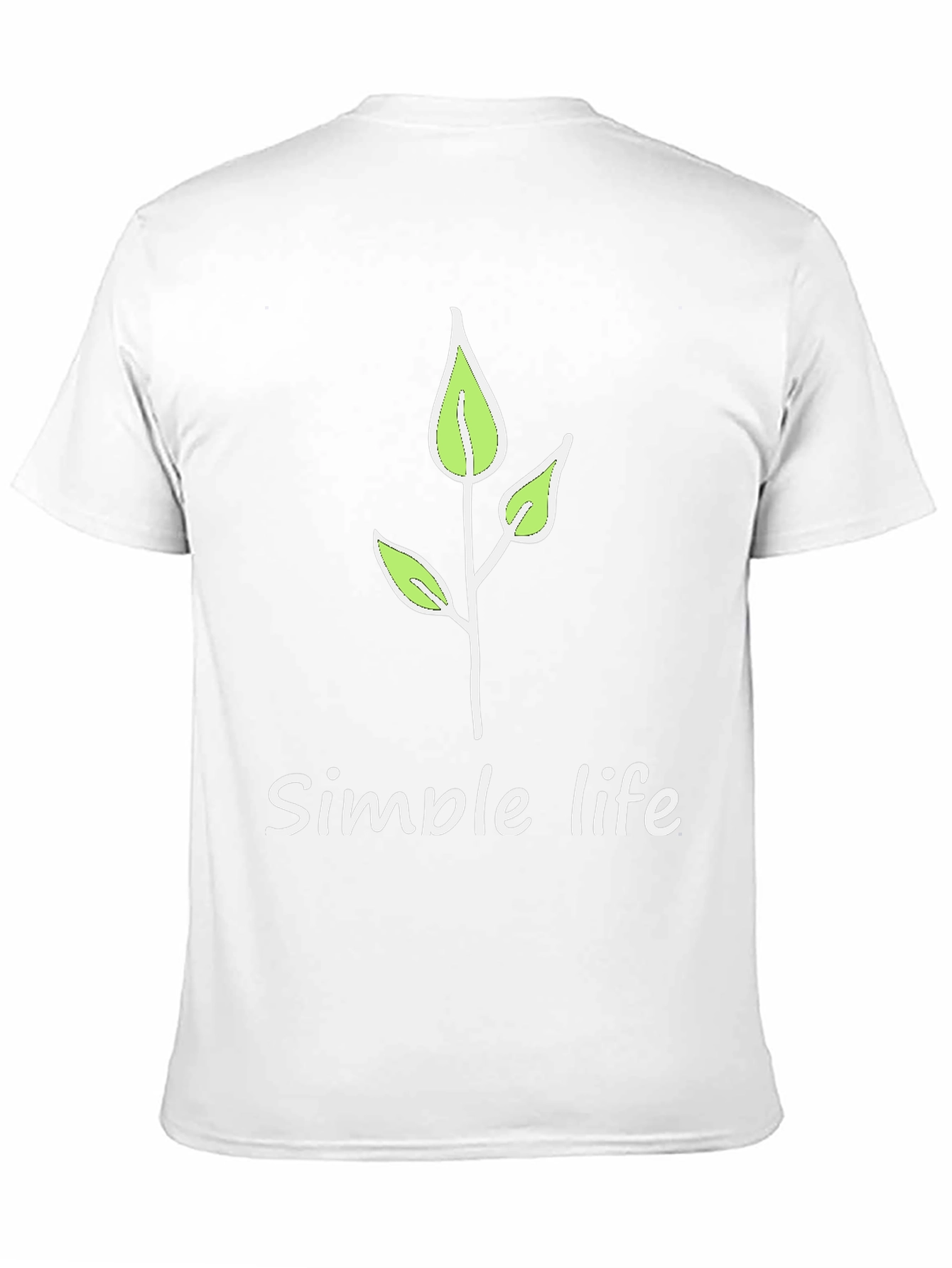 Simple Life Black Graphic Tee - Nature Inspired