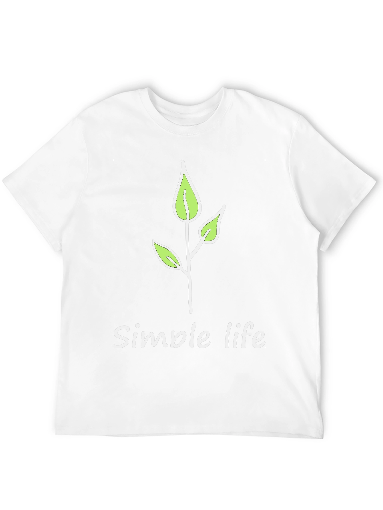 Simple Life Black Graphic Tee - Nature Inspired