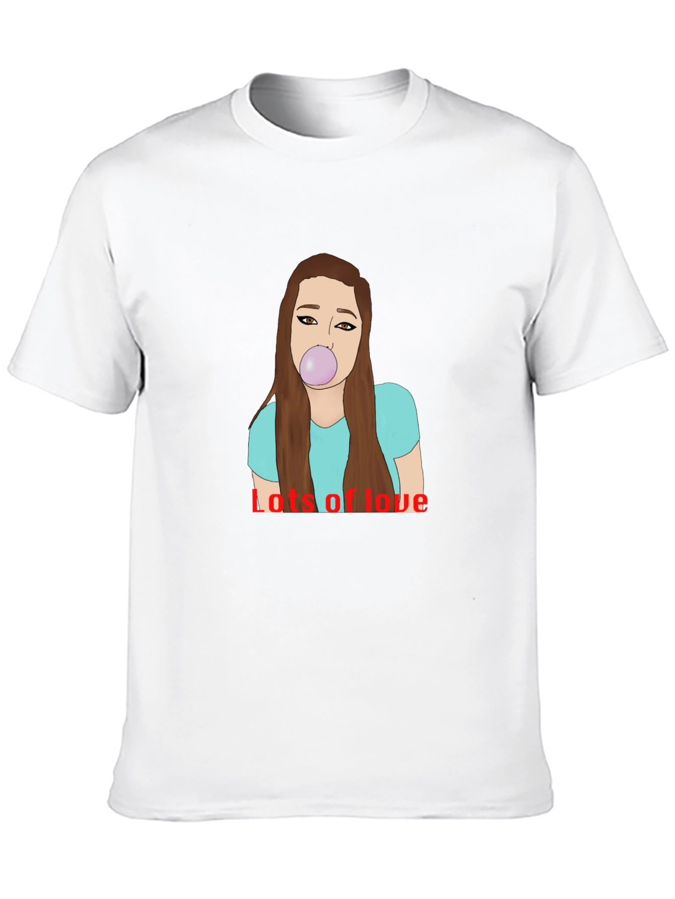 Lots of Love Graphic Tee - Black Cotton Blend
