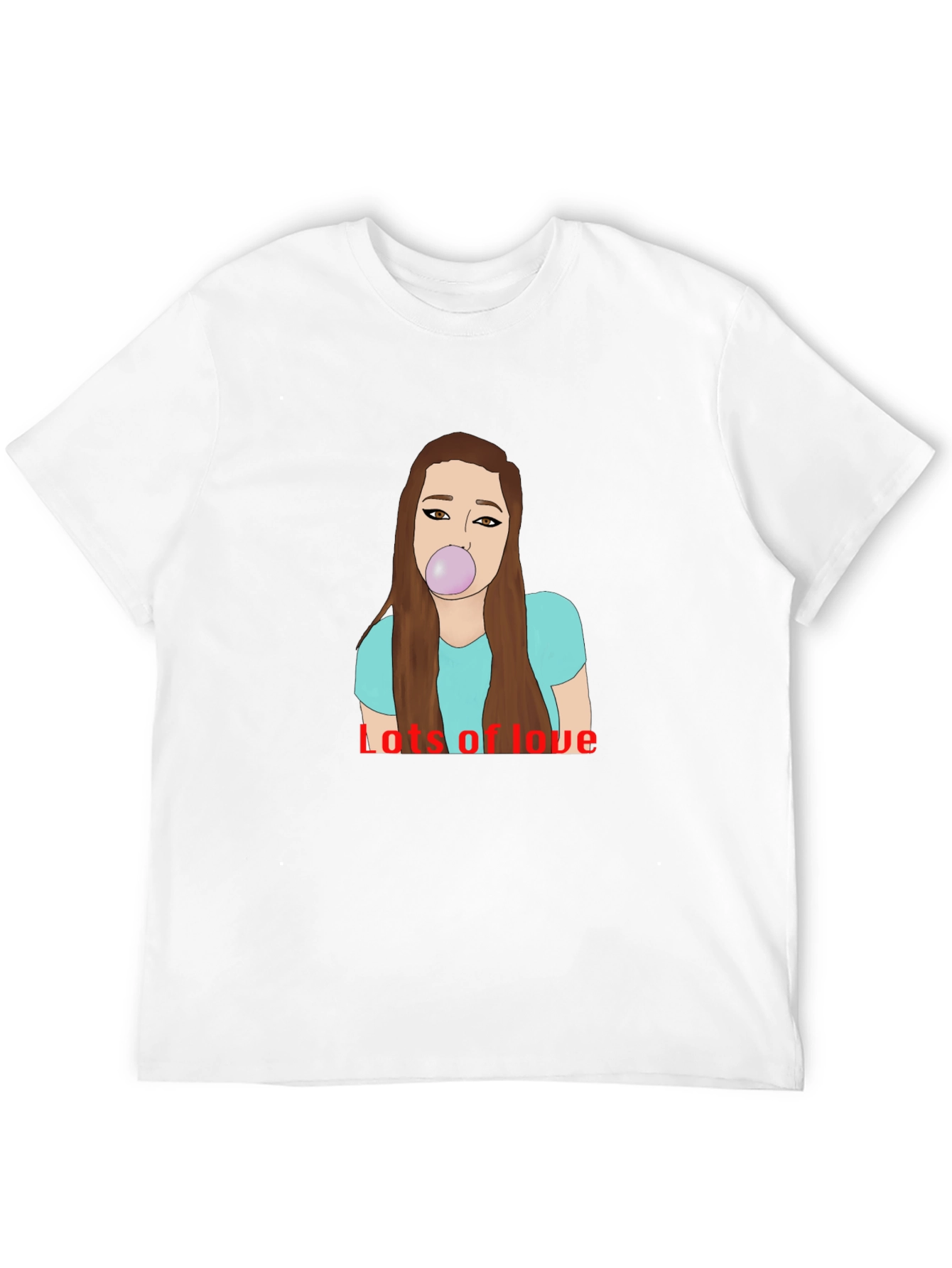 Lots of Love Graphic Tee - Black Cotton Blend