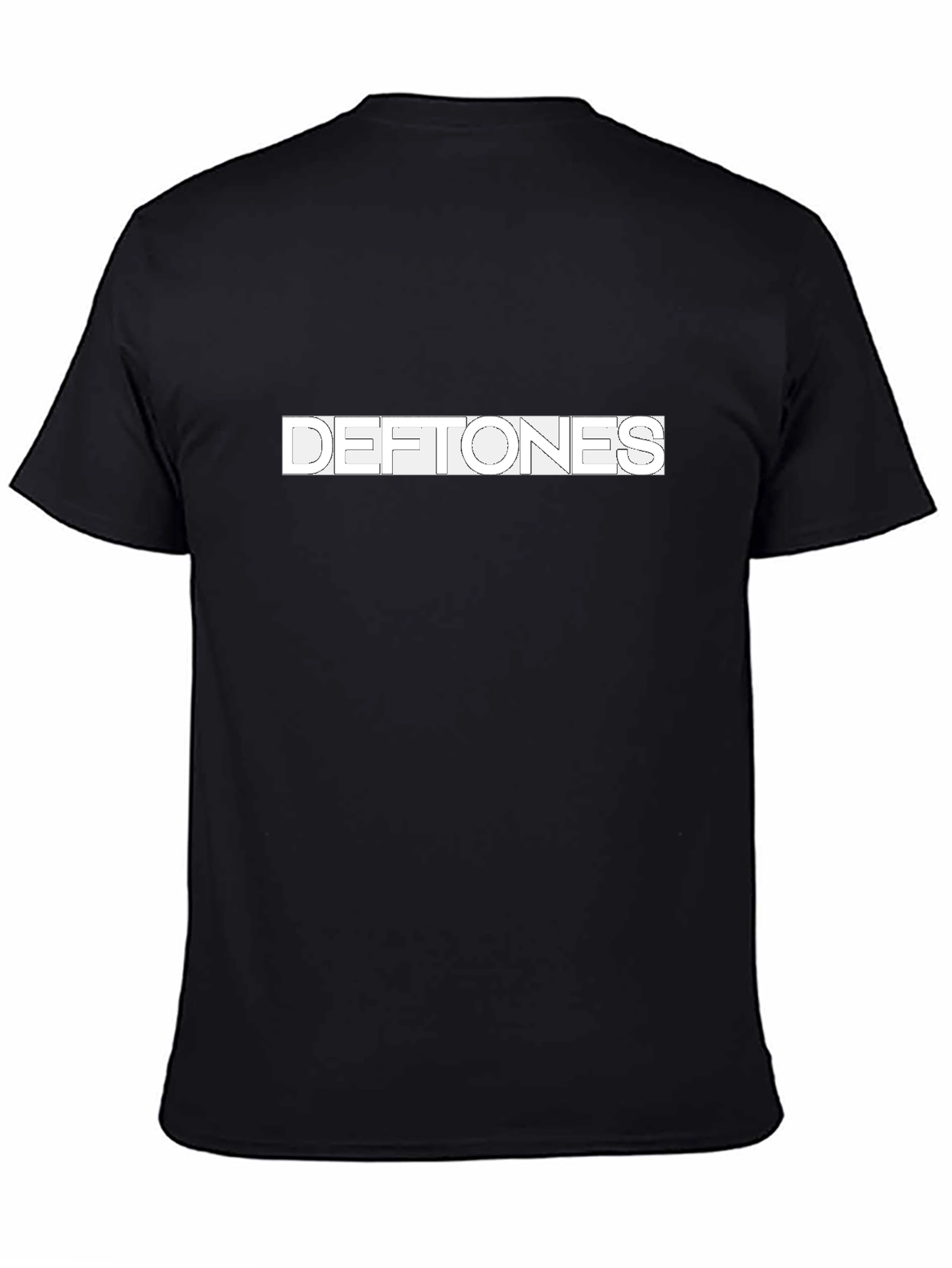Deftones Band Logo Graphic Black T-Shirt