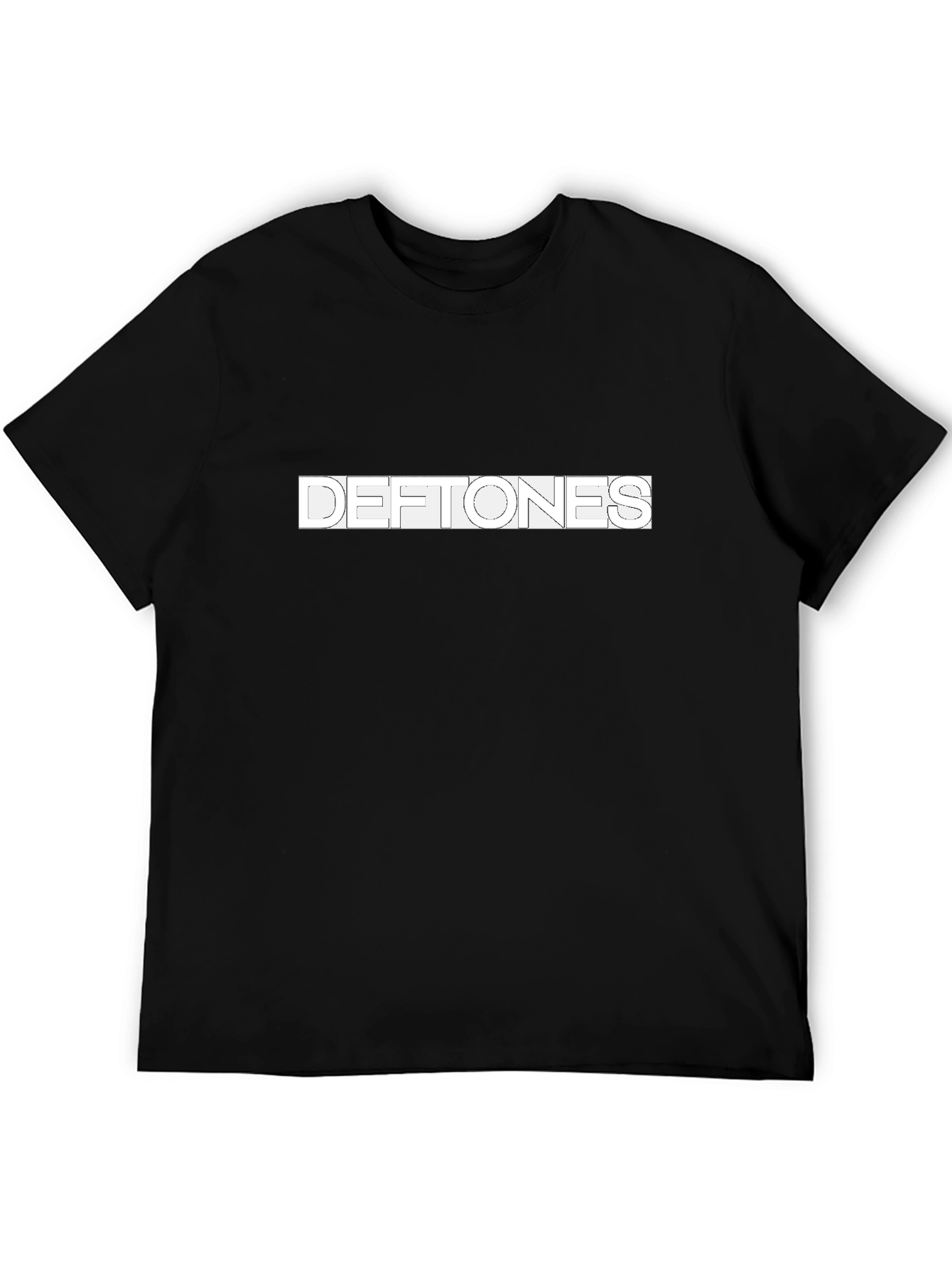 Deftones Band Logo Graphic Black T-Shirt