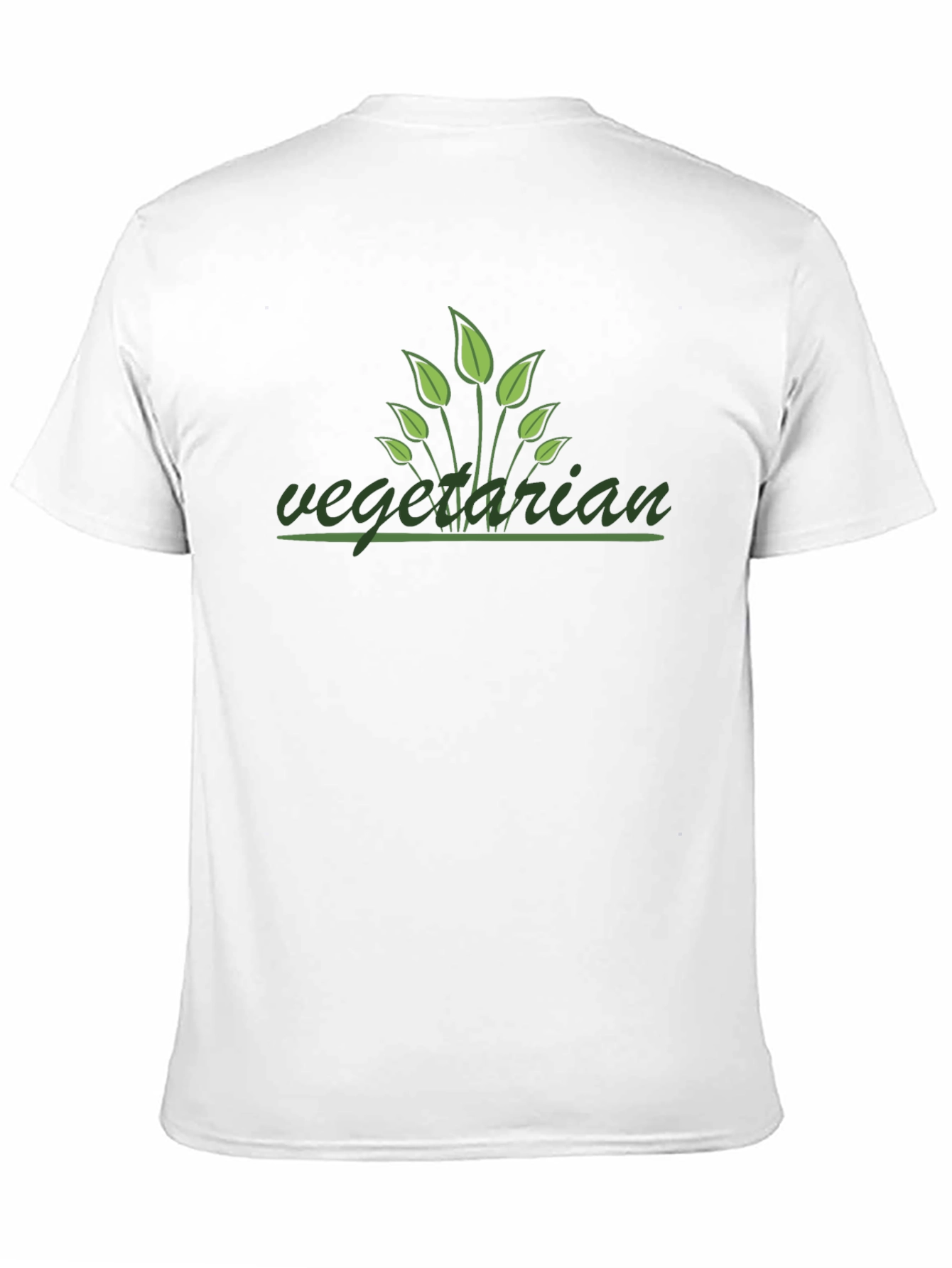 Vegetarian Plant-Based Black T-Shirt