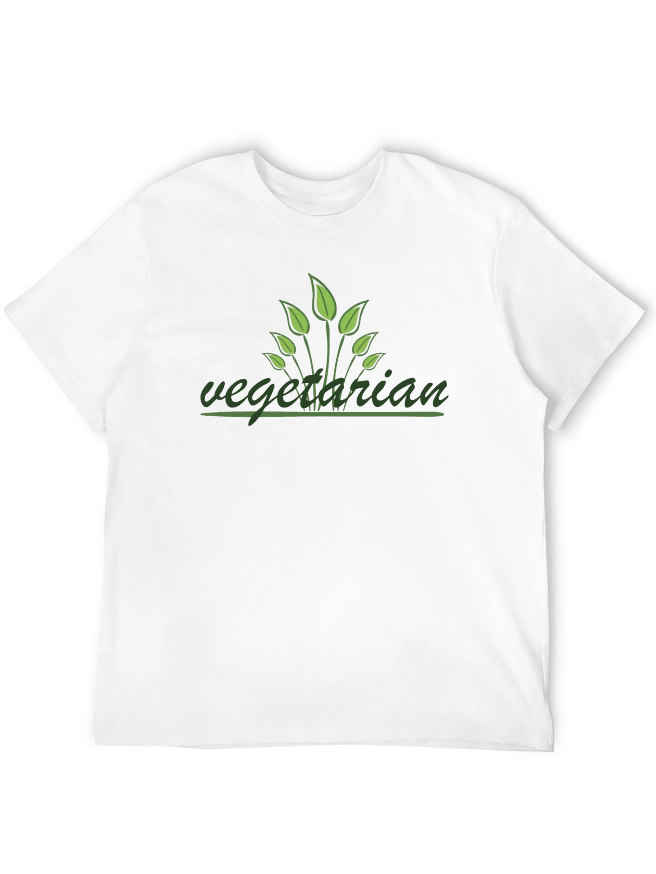 Vegetarian Plant-Based Black T-Shirt
