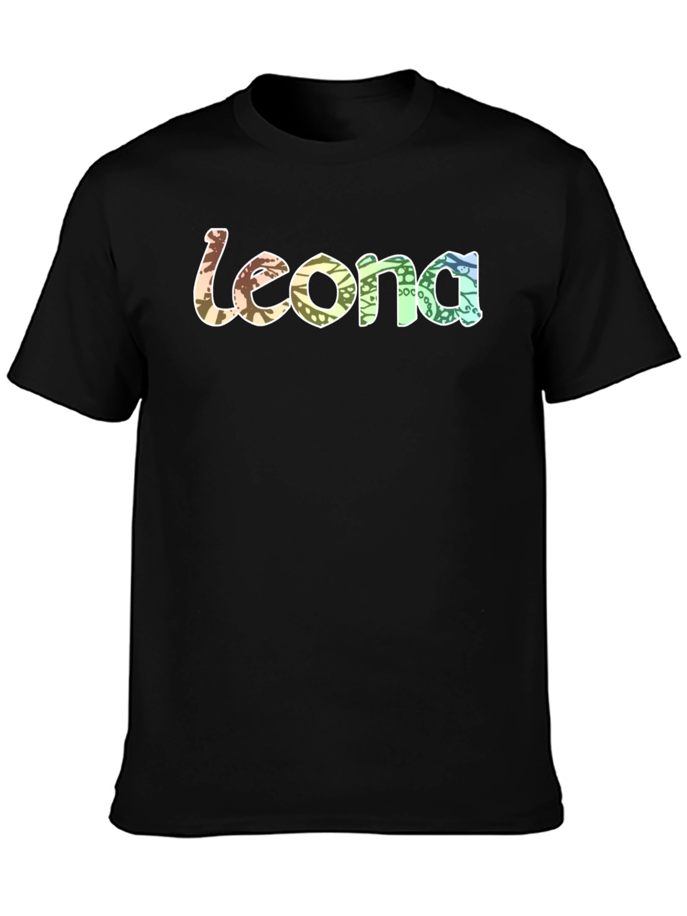 Leona Graphic Print Black T-Shirt