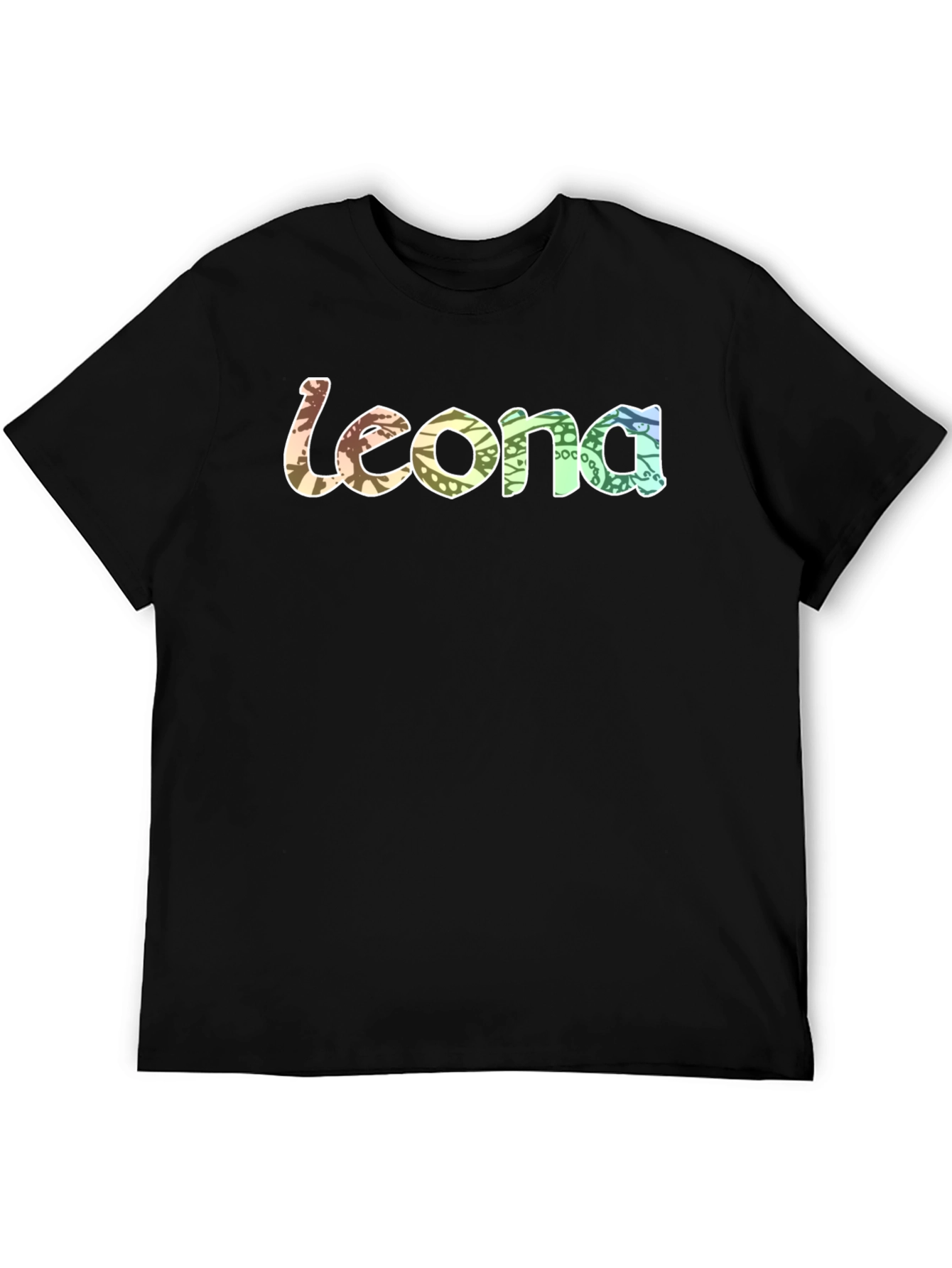 Leona Graphic Print Black T-Shirt
