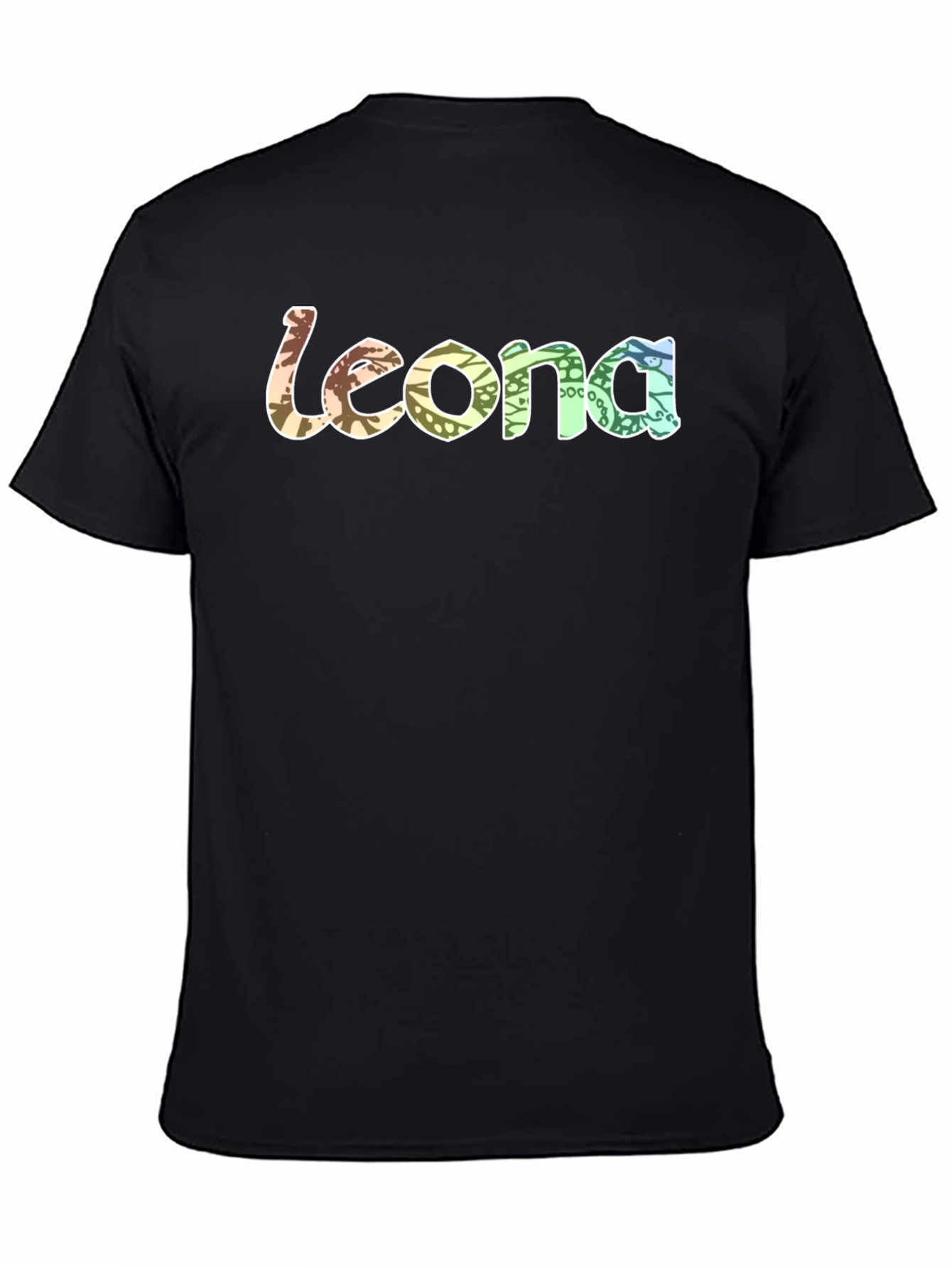 Leona Graphic Print Black T-Shirt