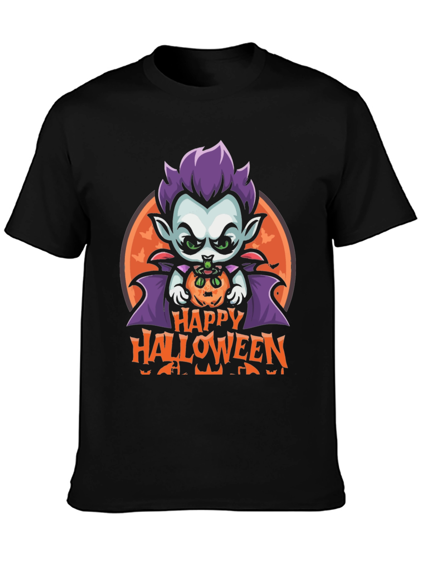Happy Halloween Vampire Graphic Tee