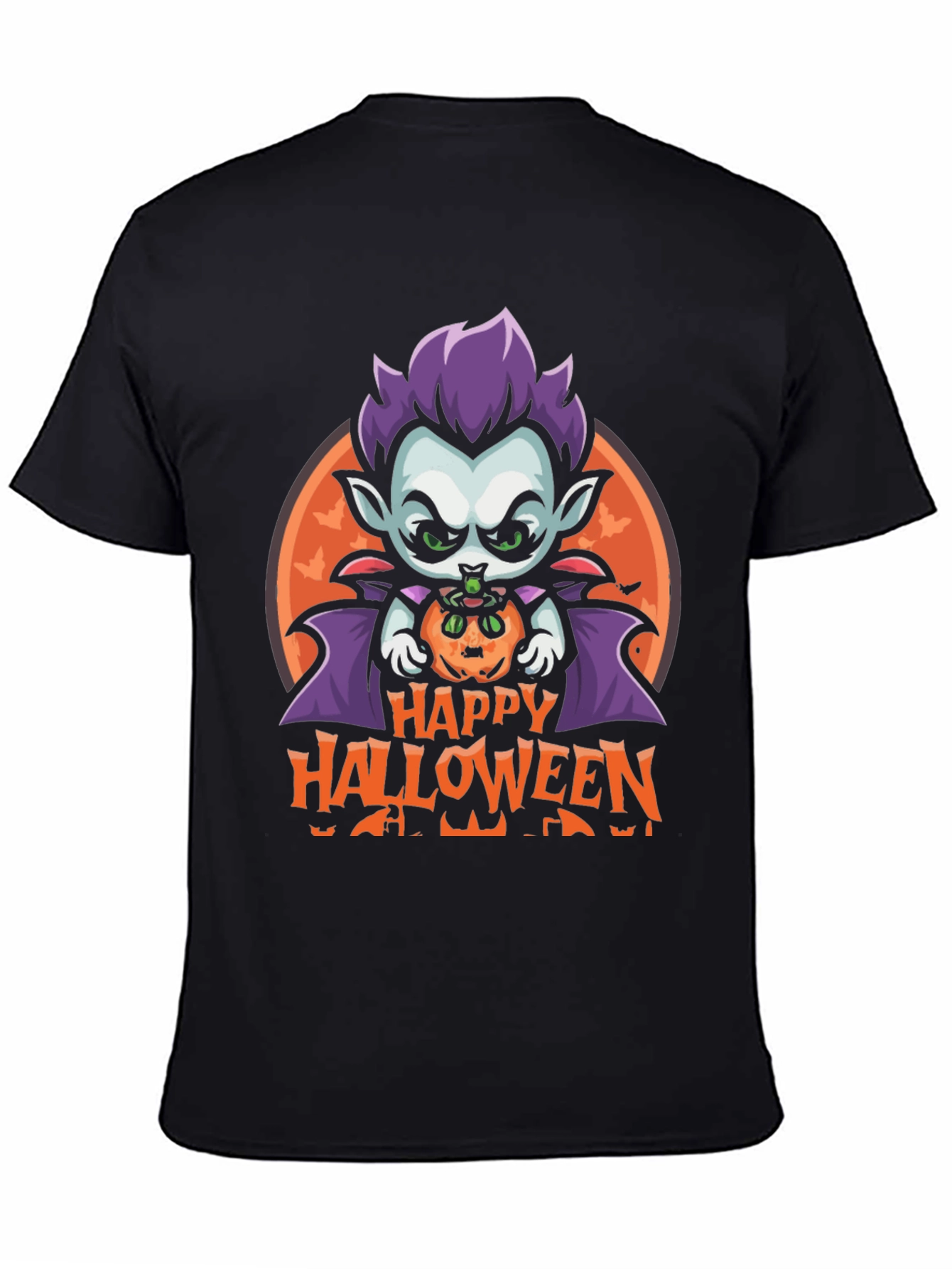 Happy Halloween Vampire Graphic Tee
