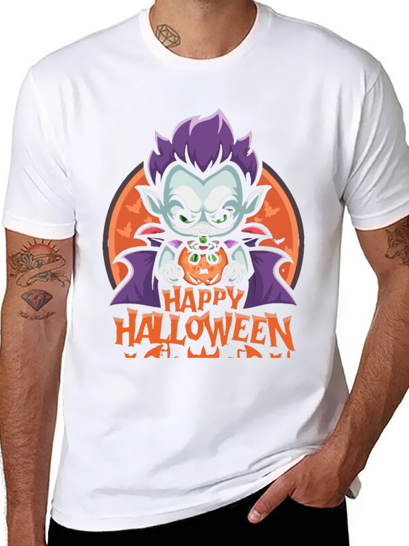 Happy Halloween Vampire Graphic Tee