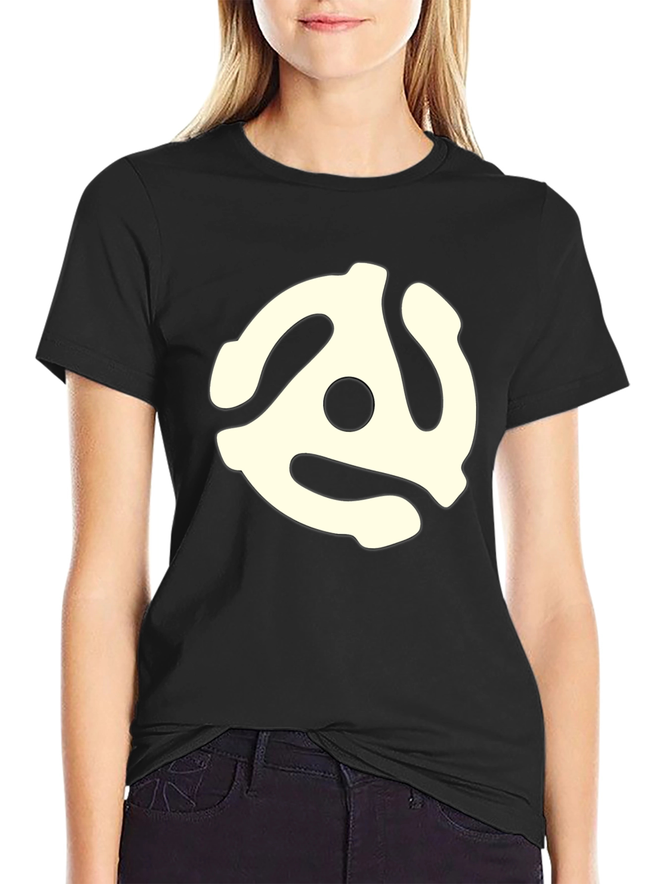 Retro 45 RPM Record Adapter T-Shirt