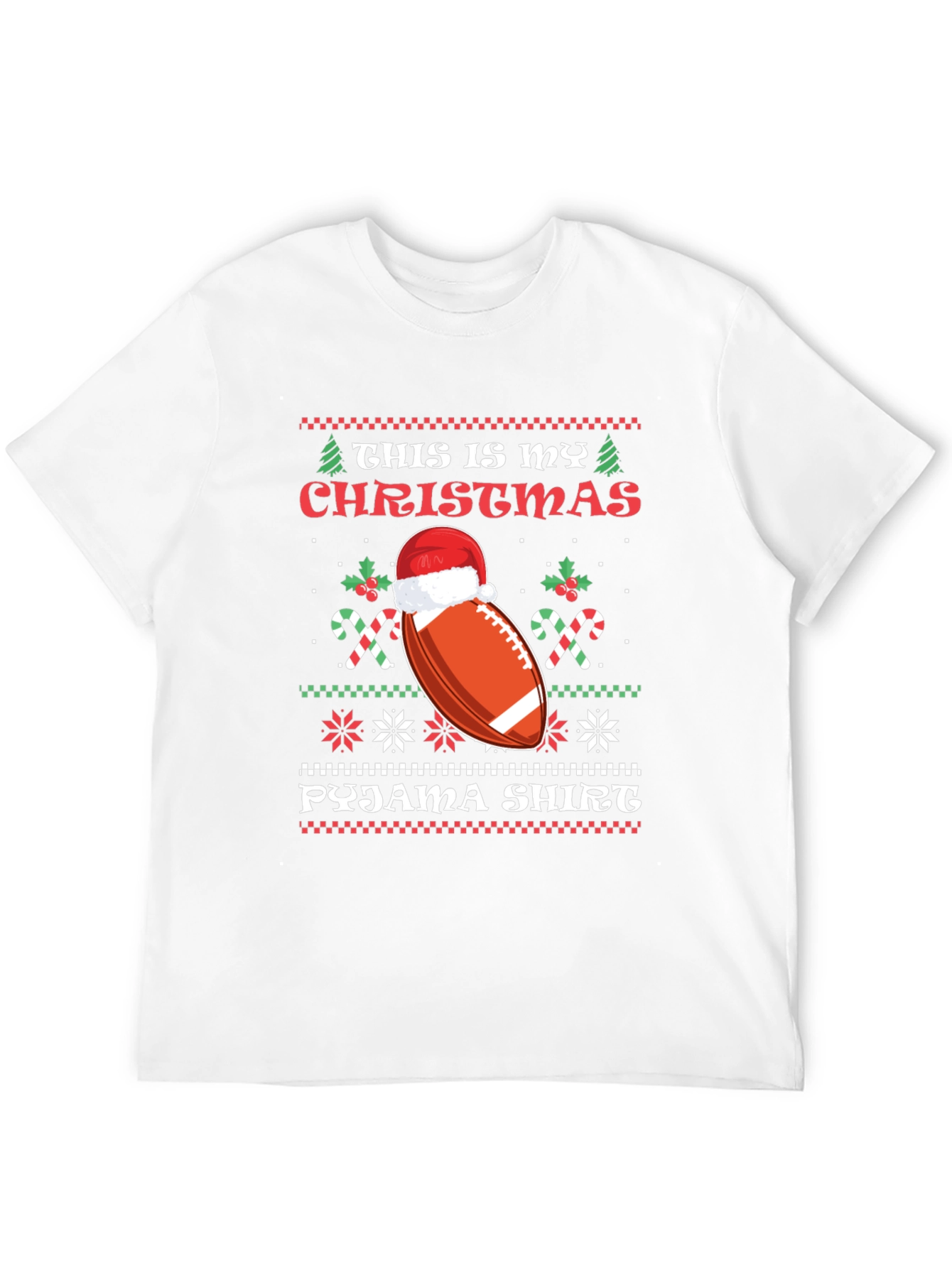 Christmas Football Pajama Shirt