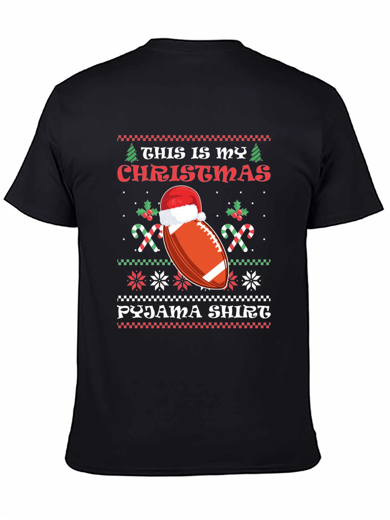 Christmas Football Pajama Shirt