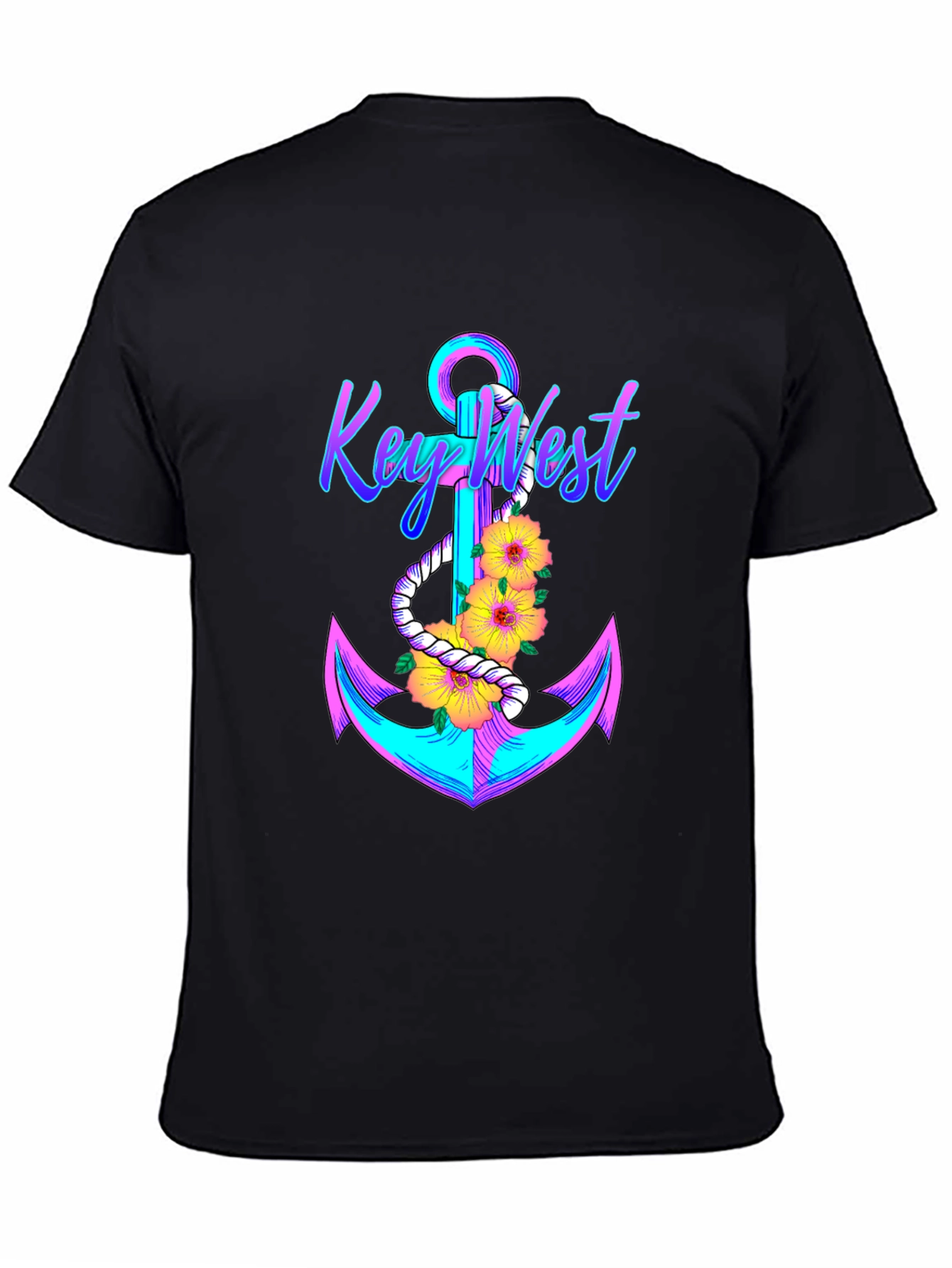 Key West Anchor T-Shirt - Vibrant Graphic Tee