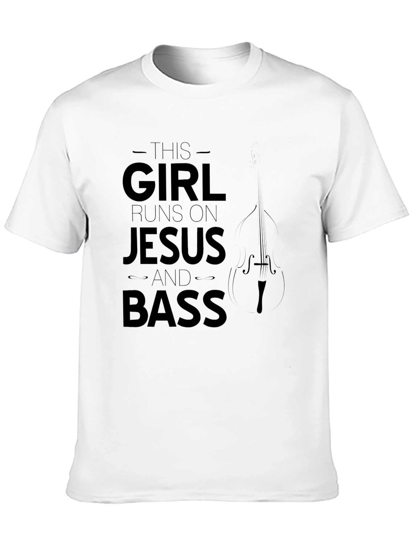 This Girl Runs on Jesus and Bass T-Shirt