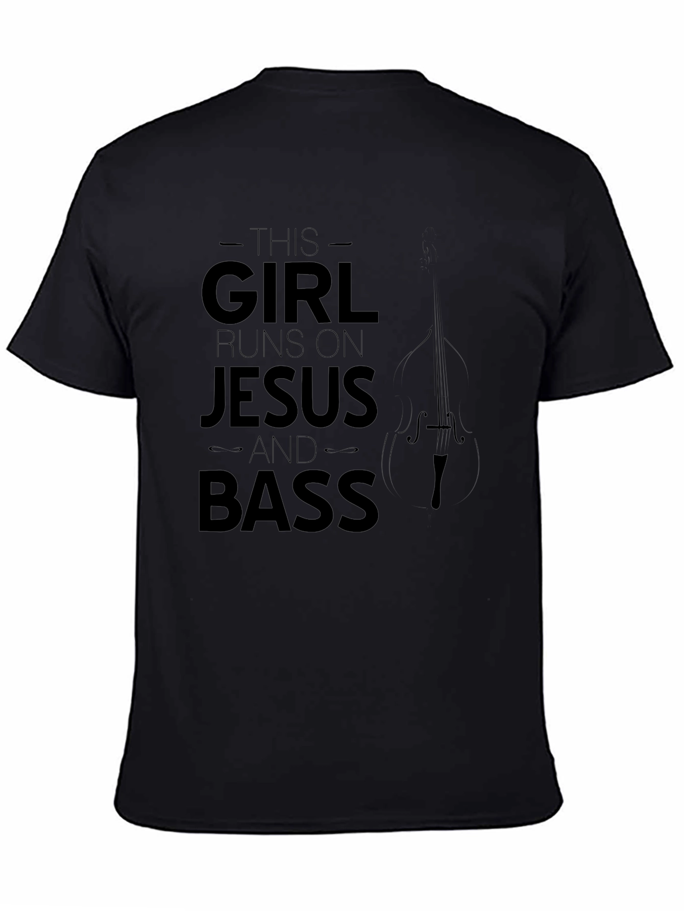 This Girl Runs on Jesus and Bass T-Shirt