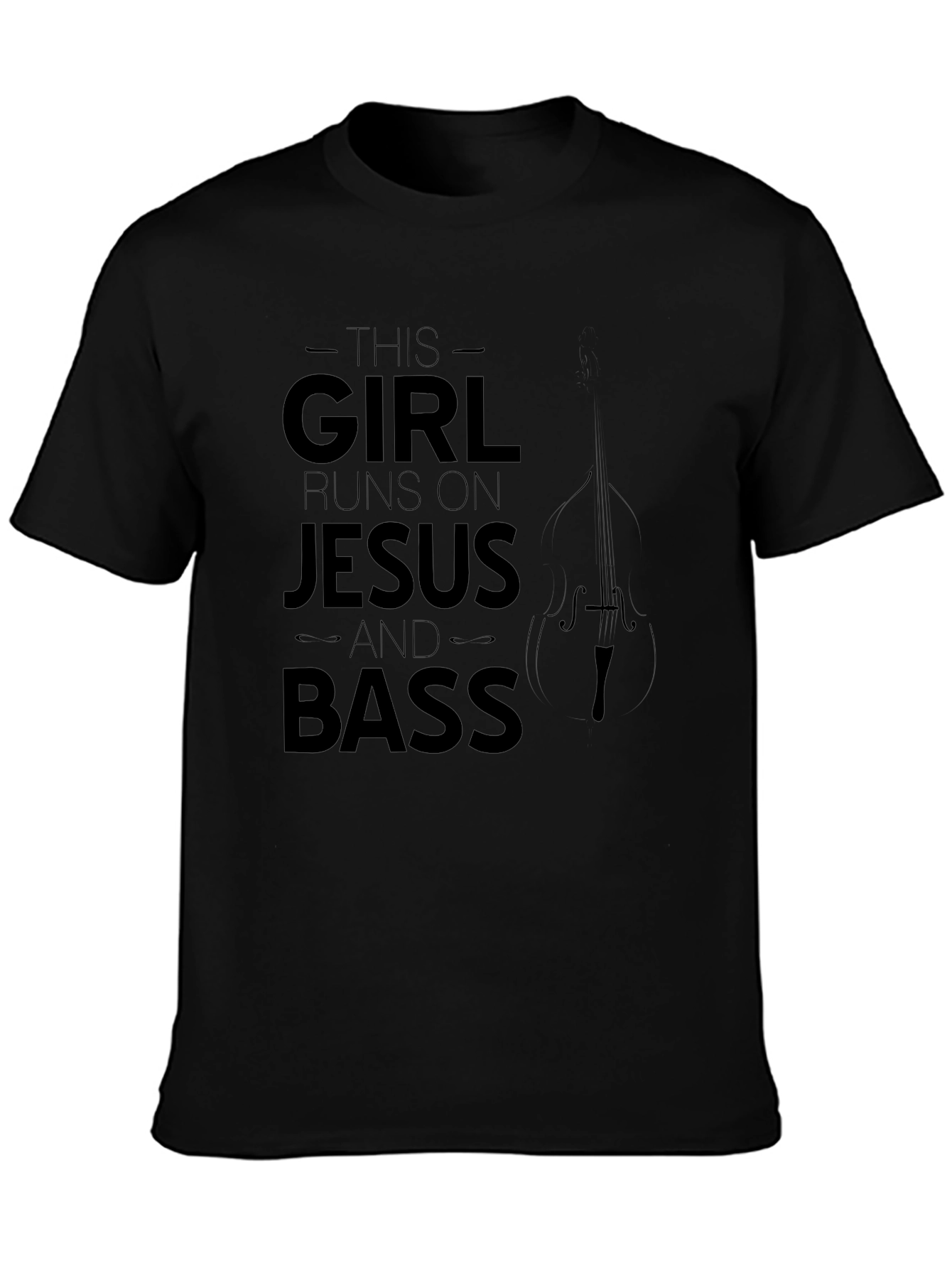 This Girl Runs on Jesus and Bass T-Shirt