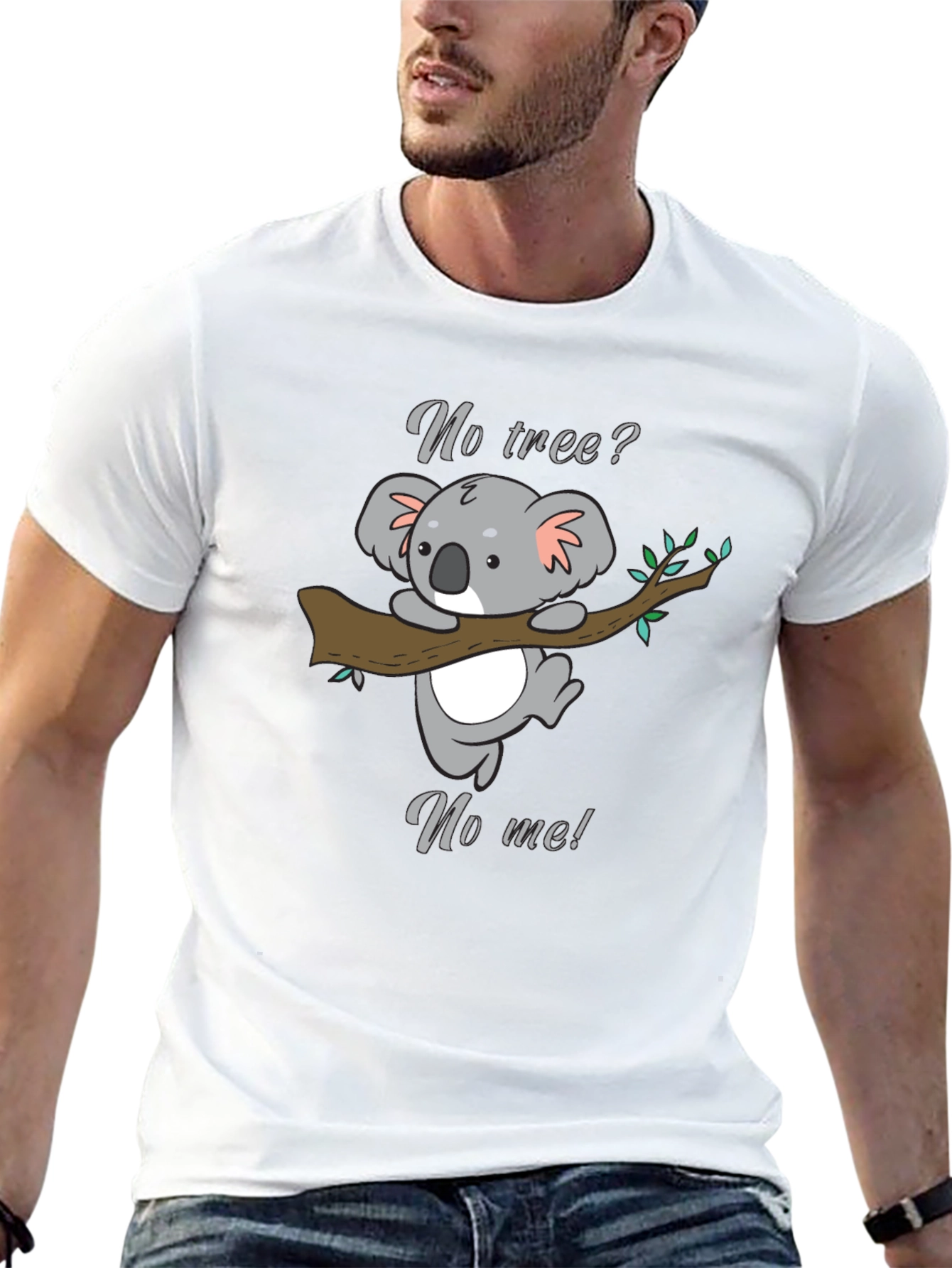 Koala No Tree No Me Graphic T-Shirt - Black