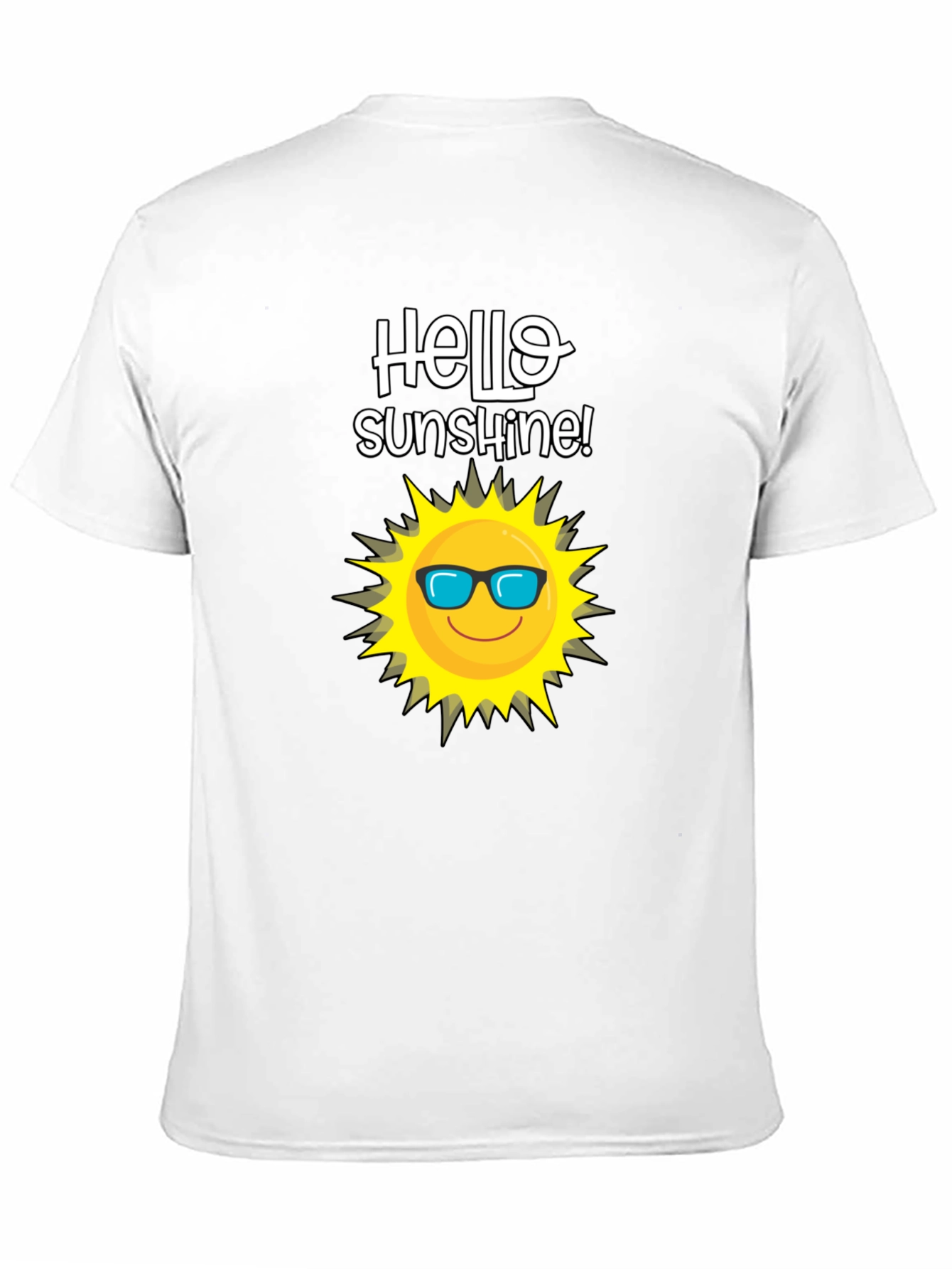Hello Sunshine T-Shirt - Black Cotton Tee