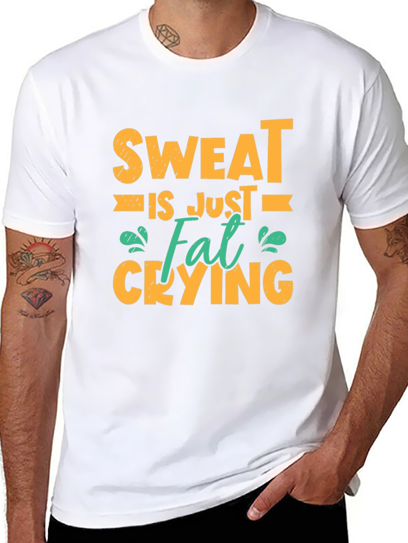 Sweat is Just Fat Crying Graphic Tee