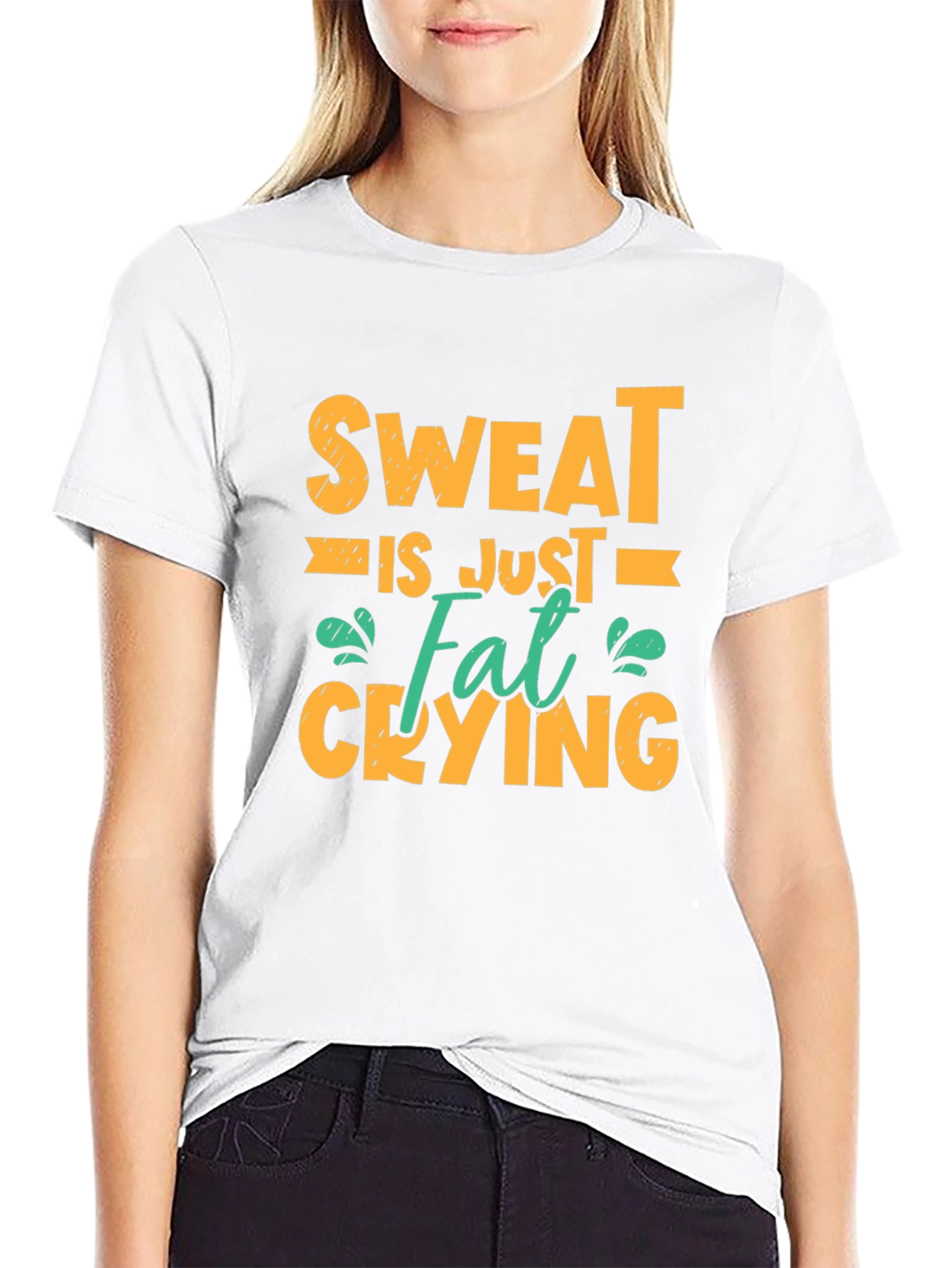 Sweat is Just Fat Crying Graphic Tee