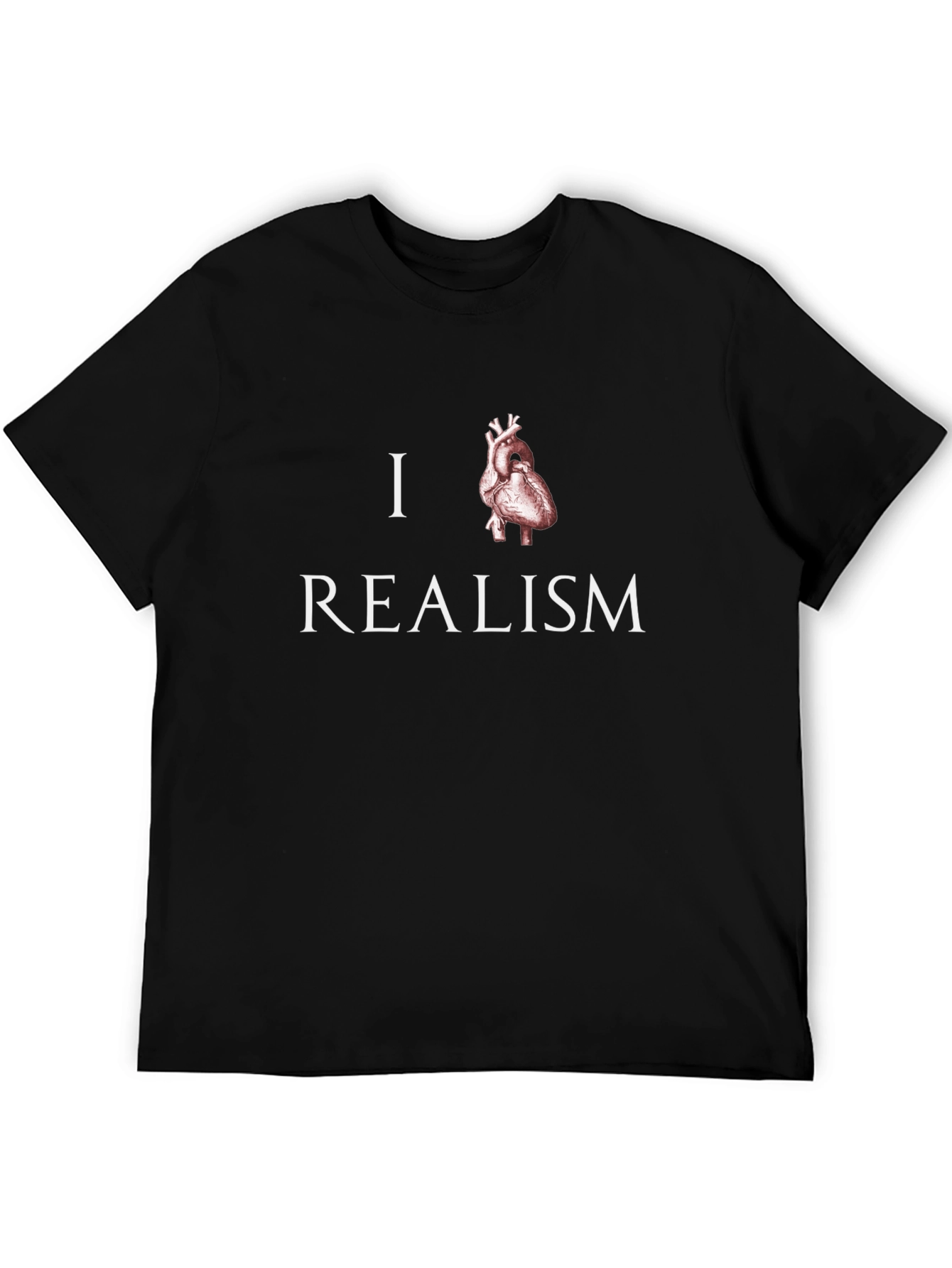 I Heart Realism Graphic Tee - Anatomical Heart Design