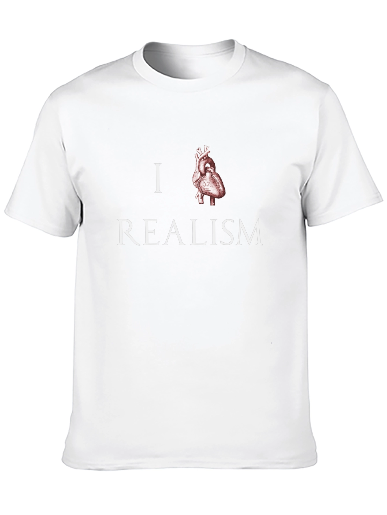 I Heart Realism Graphic Tee - Anatomical Heart Design