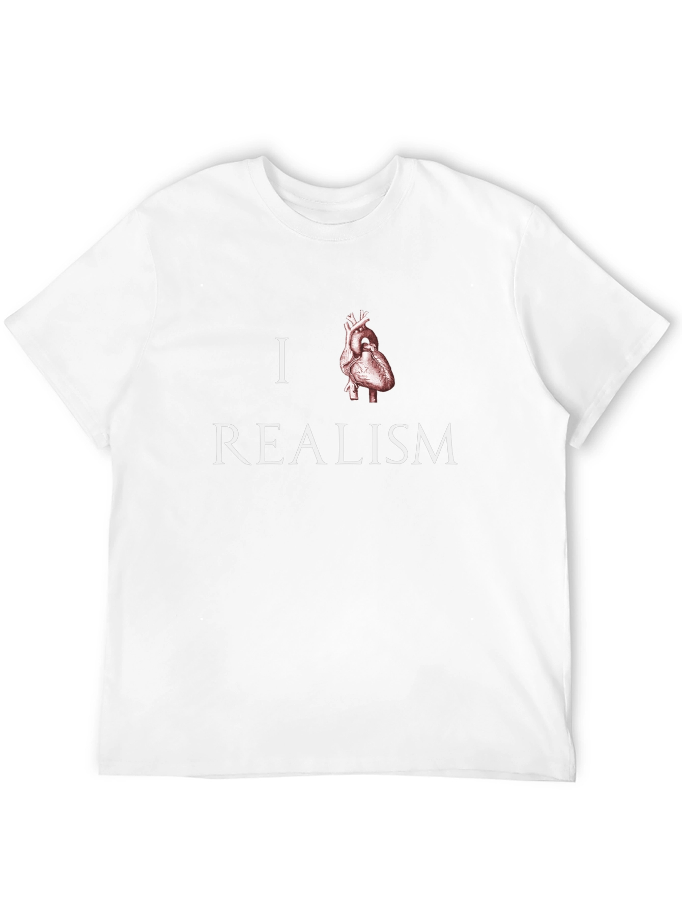 I Heart Realism Graphic Tee - Anatomical Heart Design