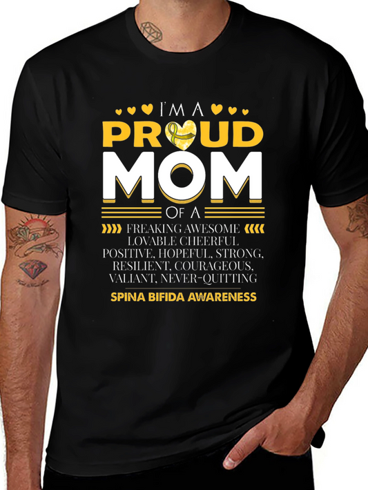 Proud Mom of Spina Bifida Awareness T-Shirt