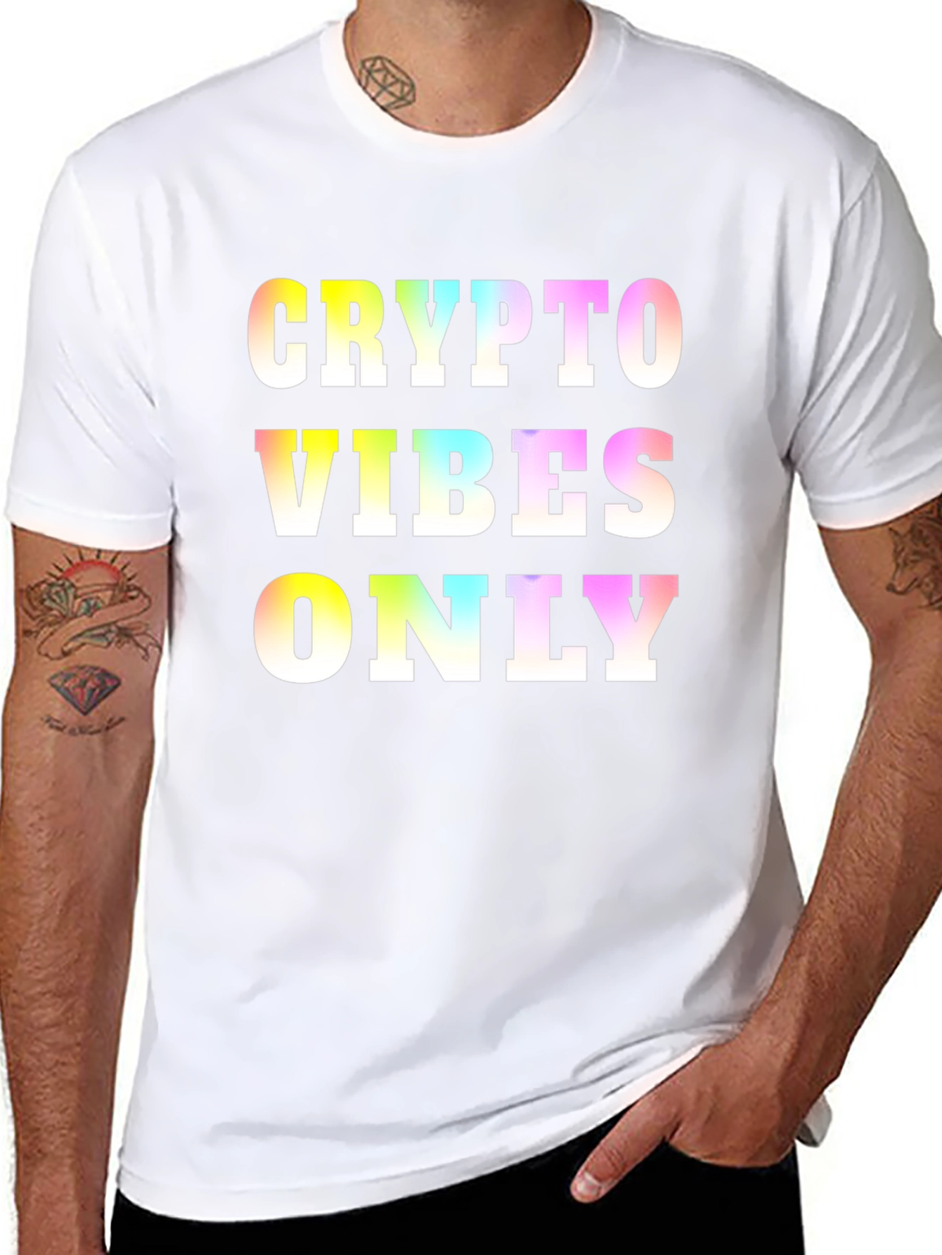 Crypto Vibes Only Black T-Shirt