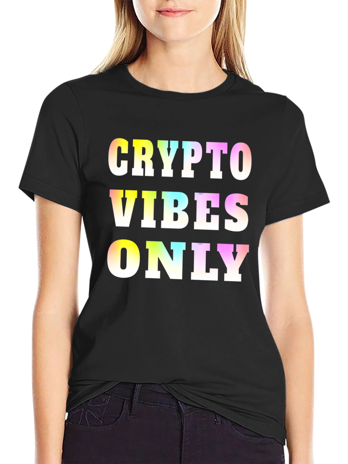 Crypto Vibes Only Black T-Shirt