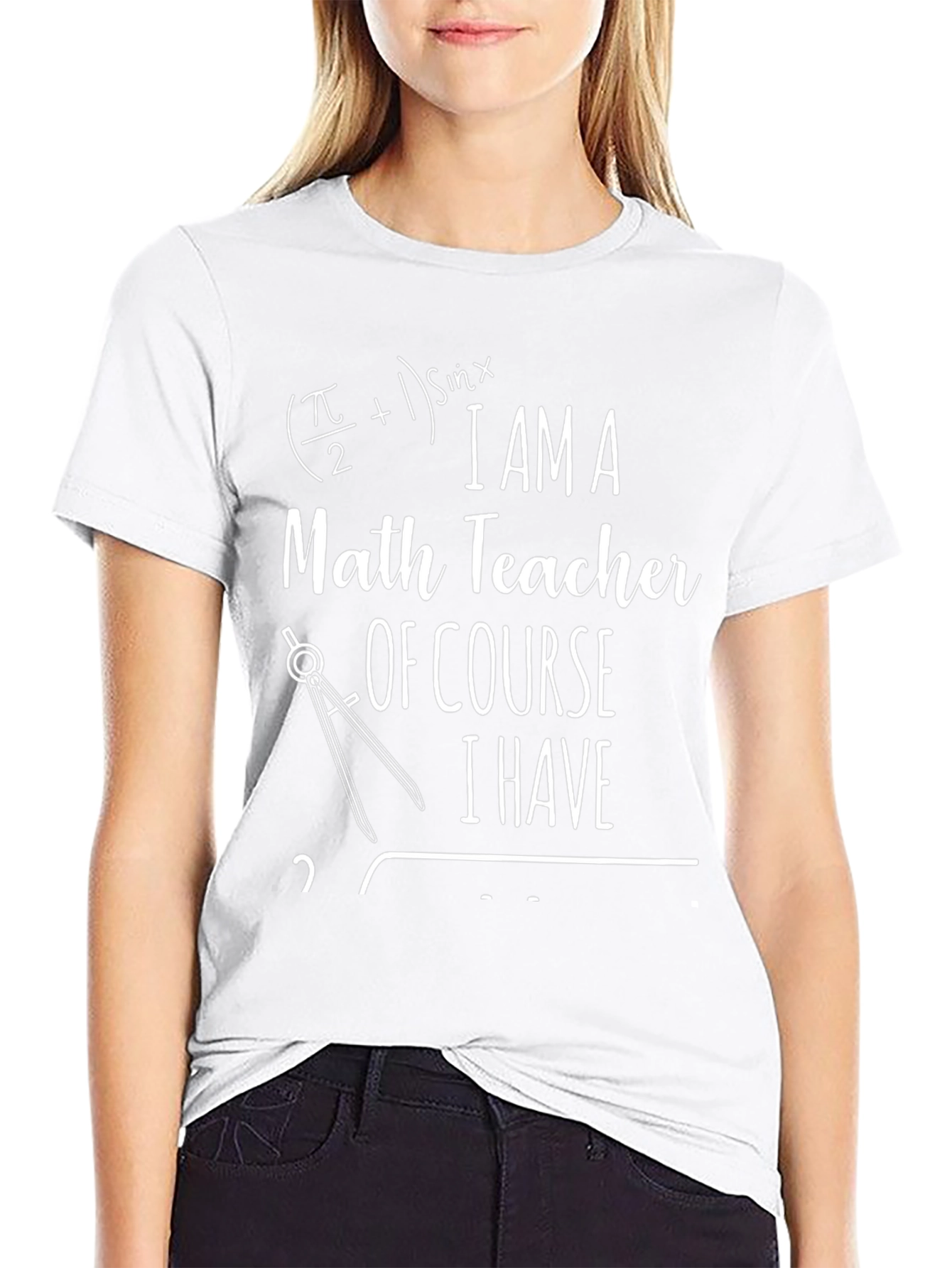 Math Teacher Graphic T-Shirt