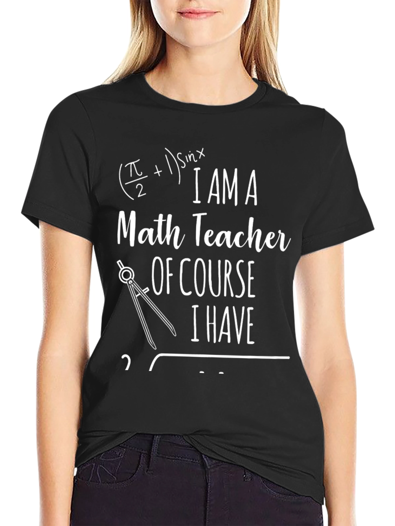 Math Teacher Graphic T-Shirt