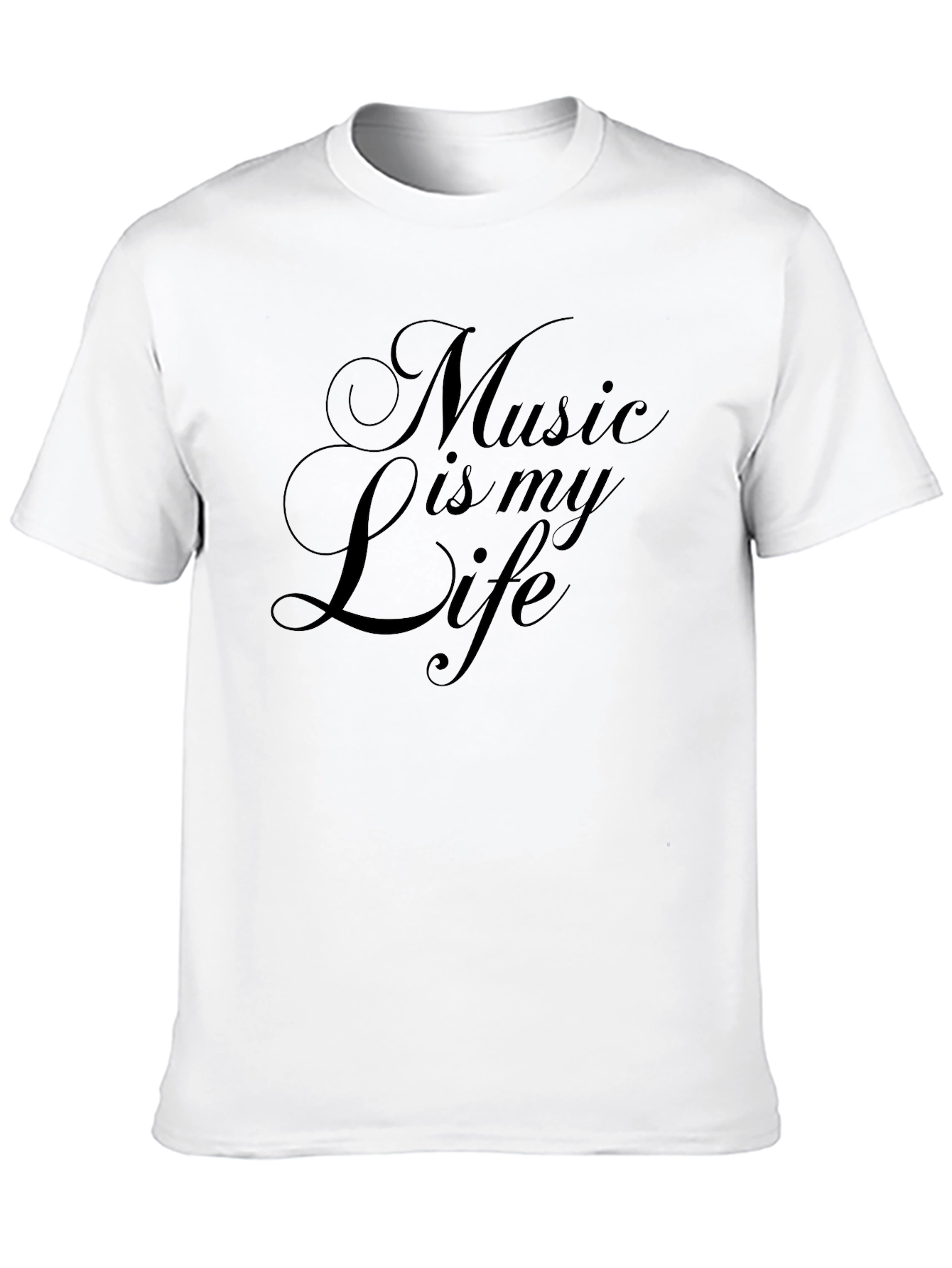Music Is My Life Black T-Shirt