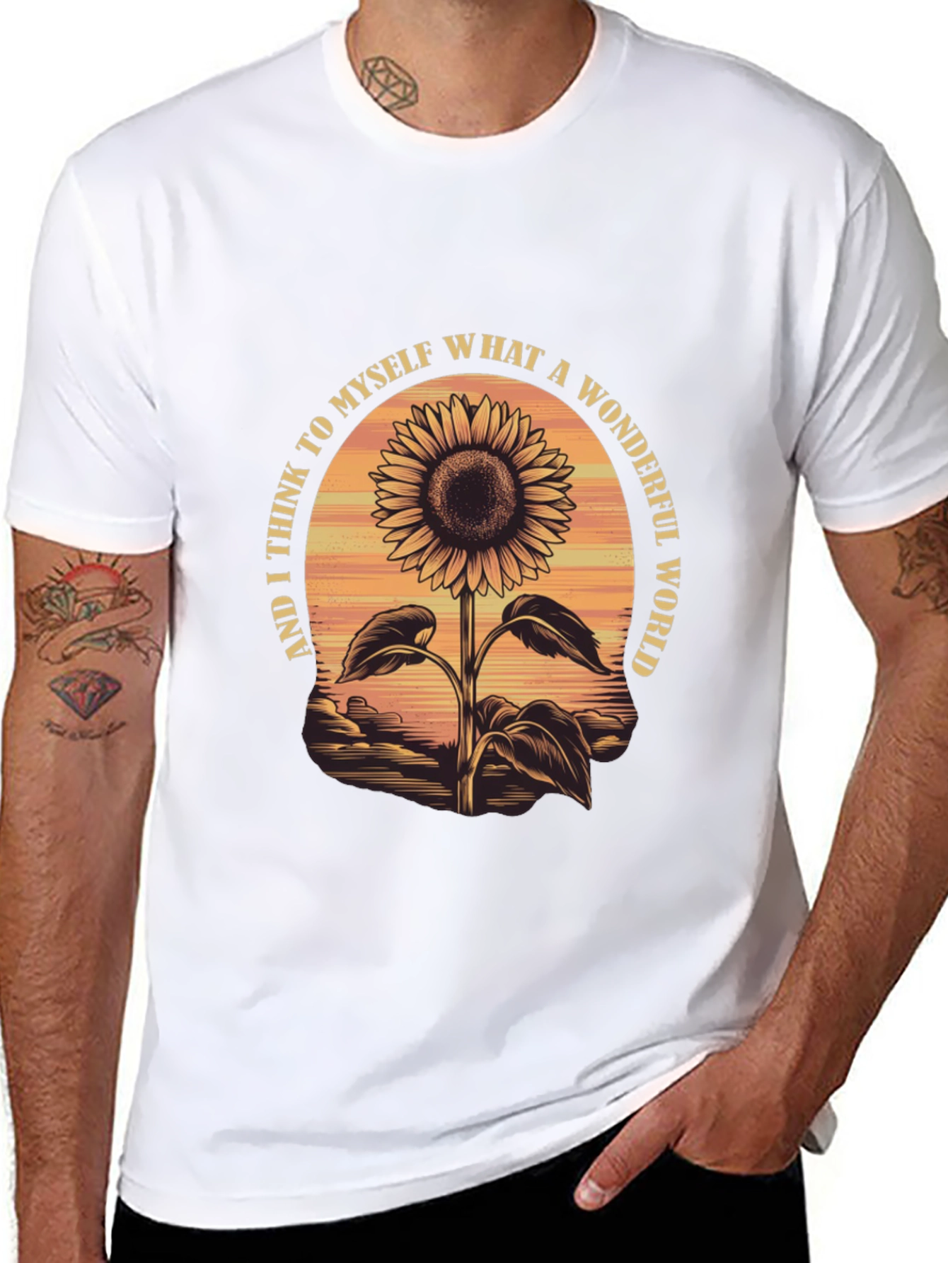Sunflower Wonderful World Graphic Tee