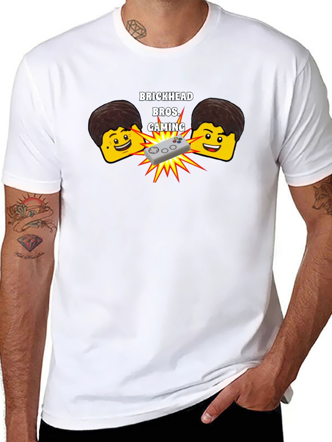 Brickhead Bros. Gaming Black T-Shirt
