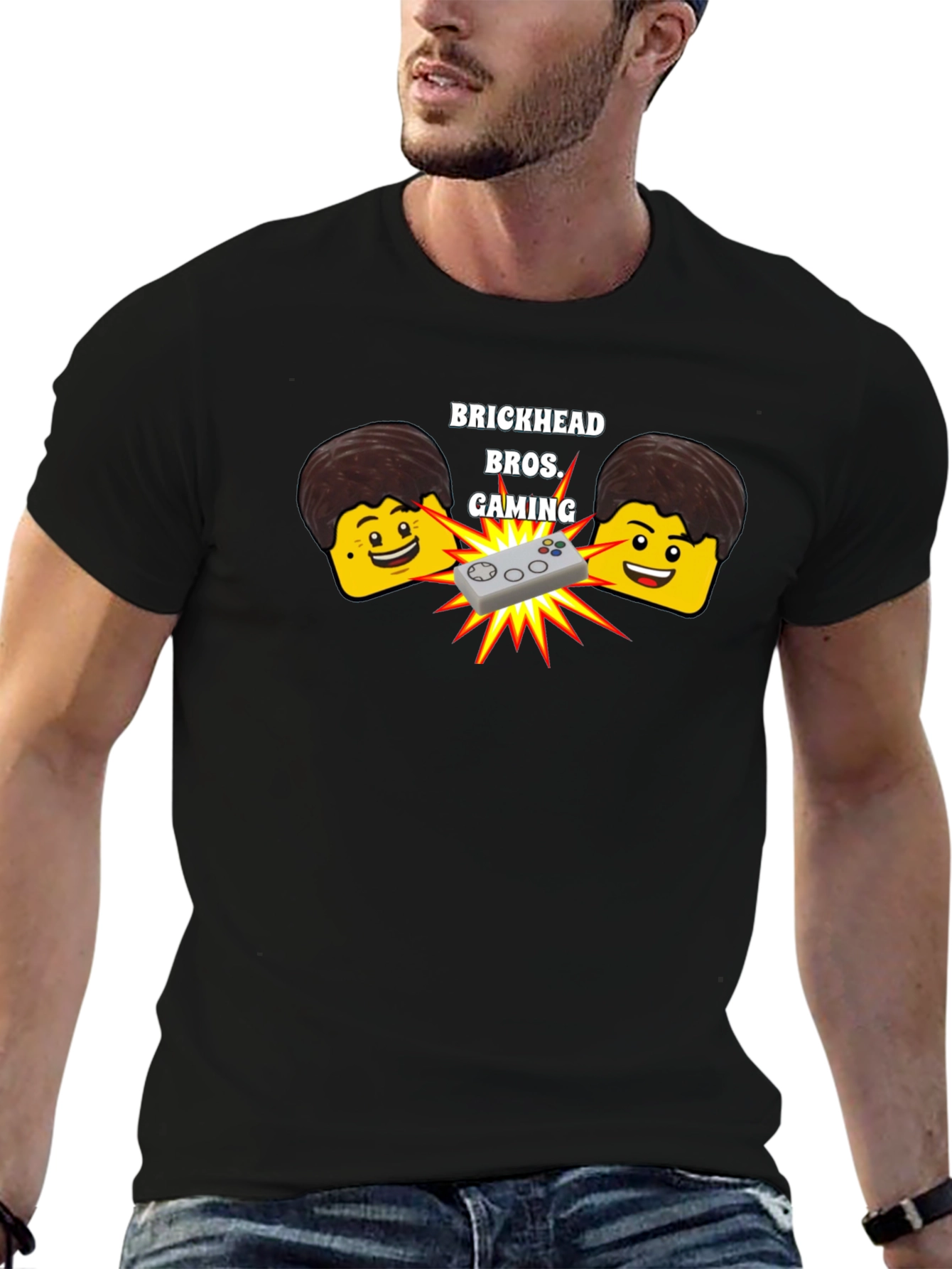 Brickhead Bros. Gaming Black T-Shirt