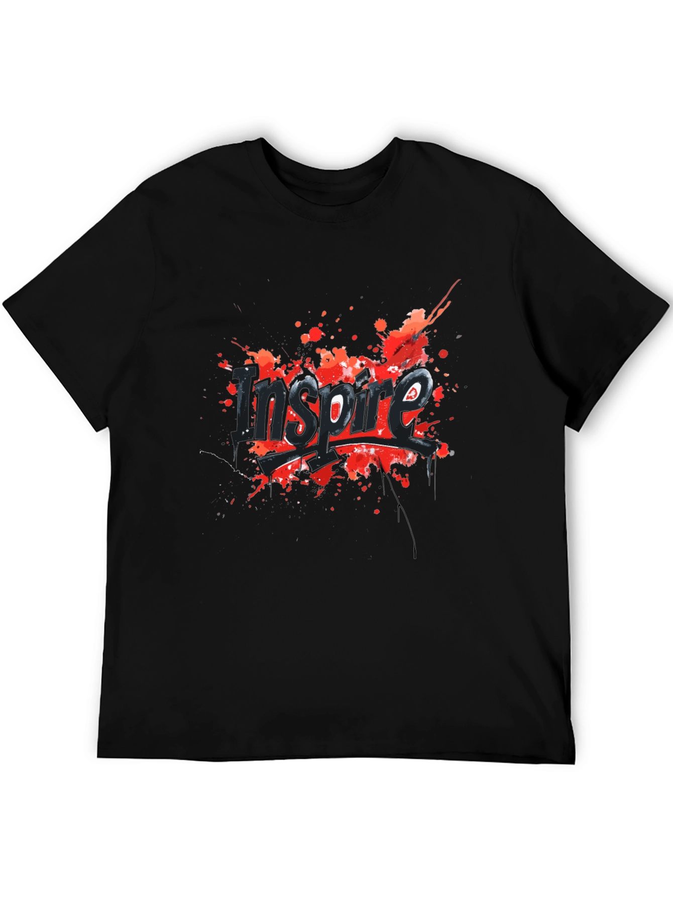 Inspire Graphic Tee - Black Cotton Blend