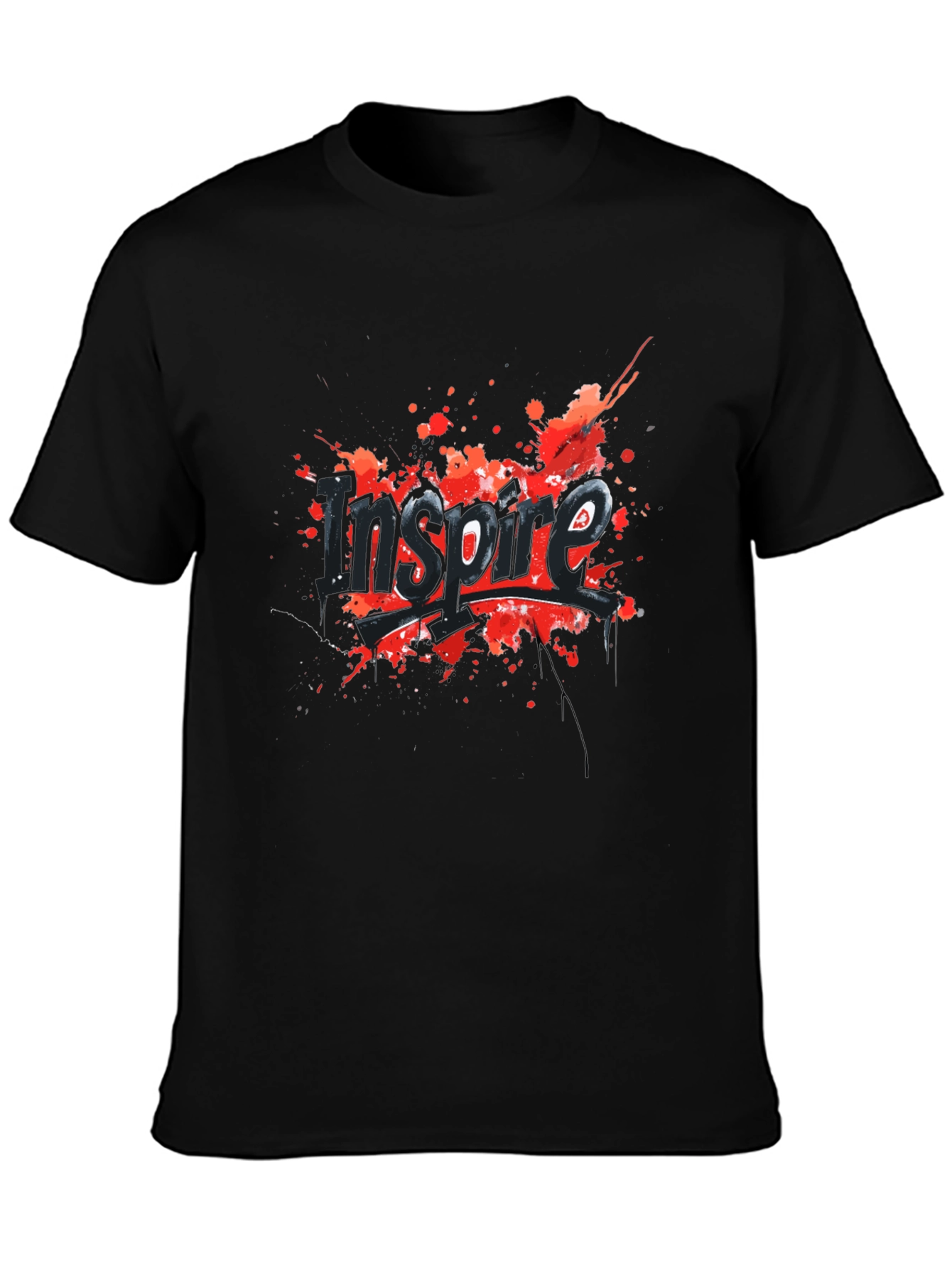 Inspire Graphic Tee - Black Cotton Blend