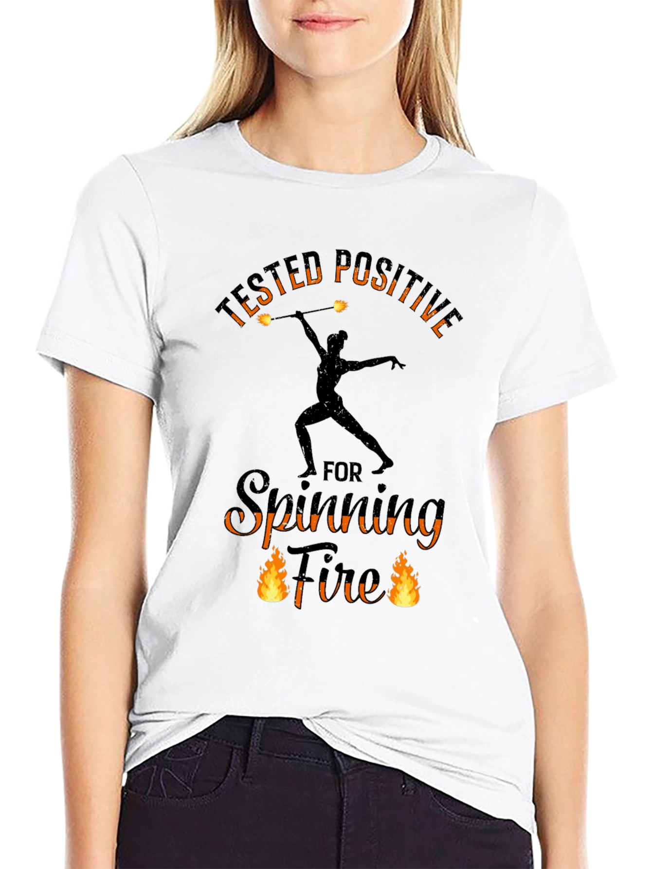 Tested Positive Spinning Fire T-Shirt