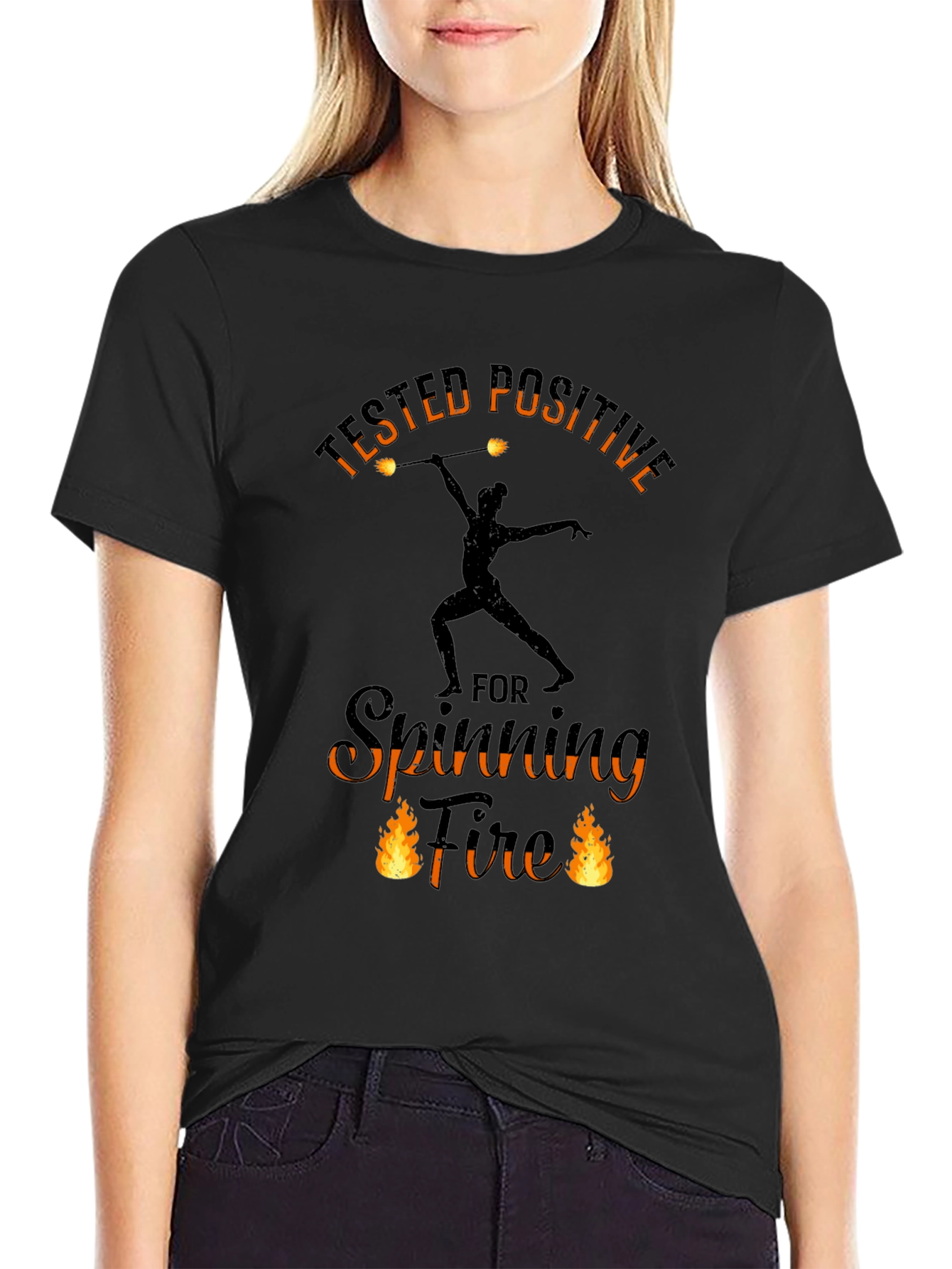 Tested Positive Spinning Fire T-Shirt