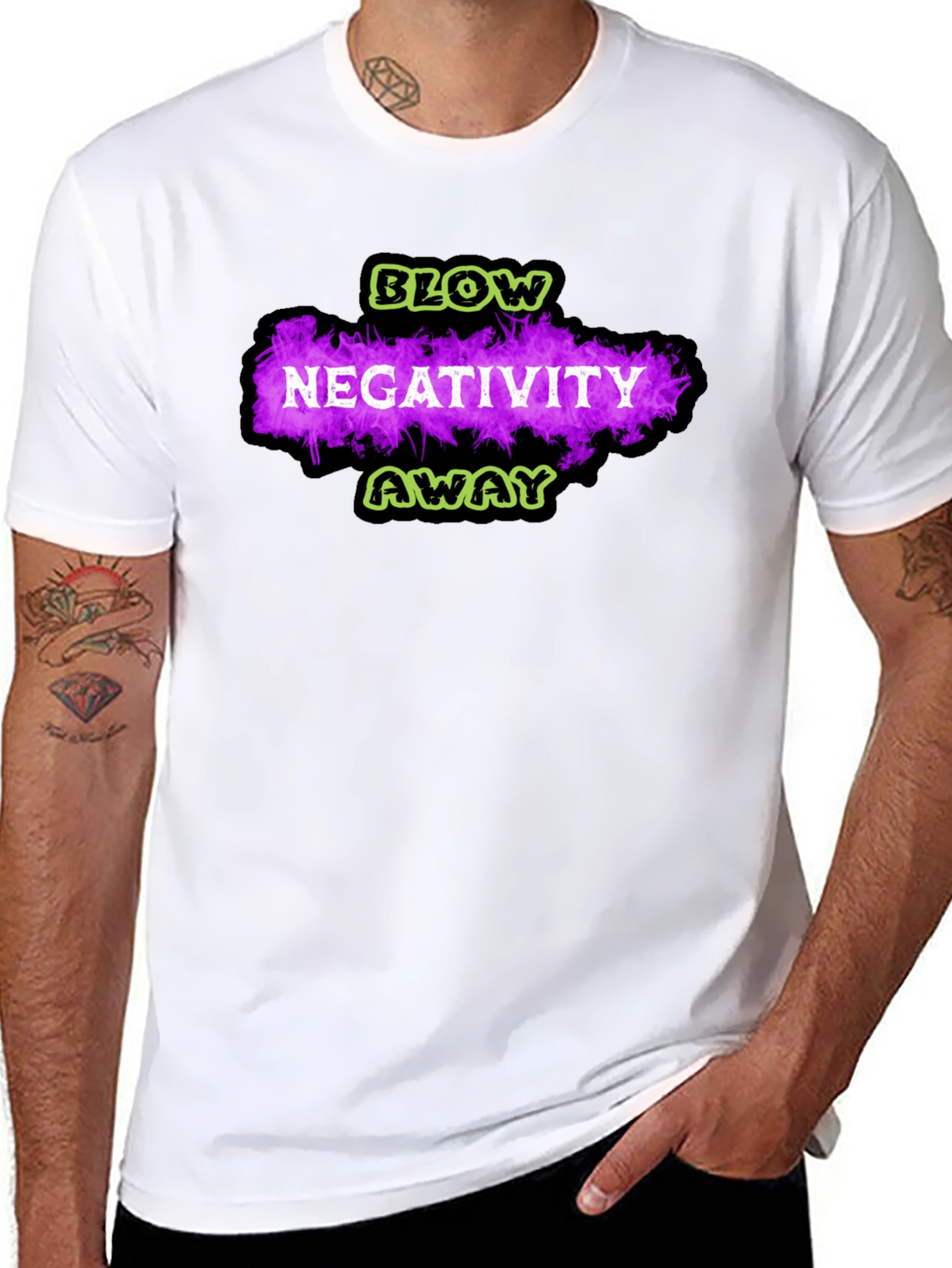 Blow Negativity Away Graphic T-Shirt