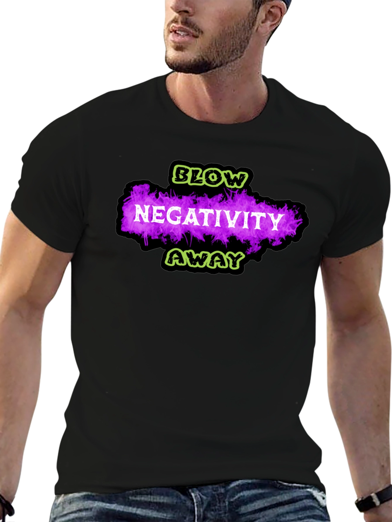 Blow Negativity Away Graphic T-Shirt