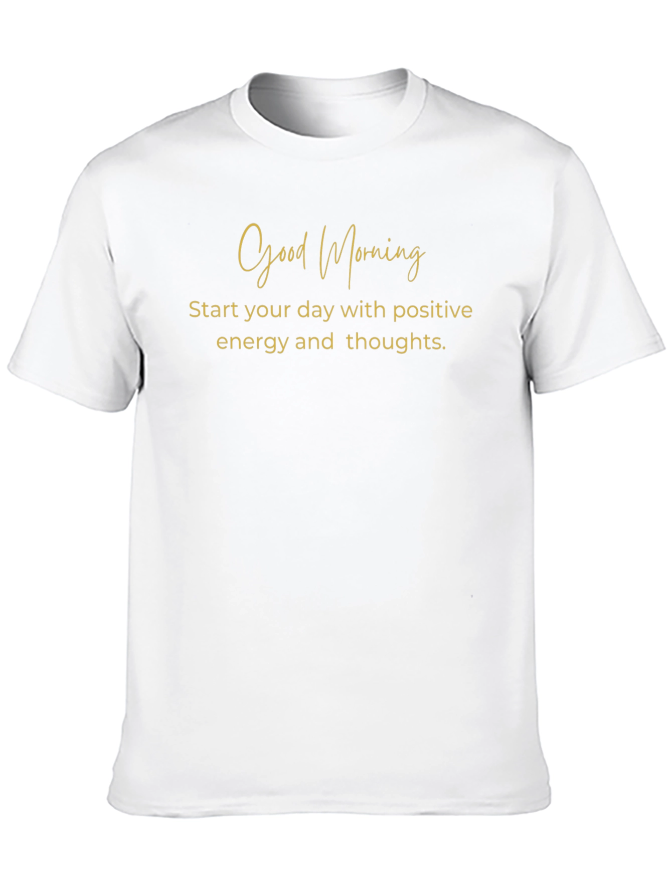 Good Morning Positive Energy Black T-Shirt