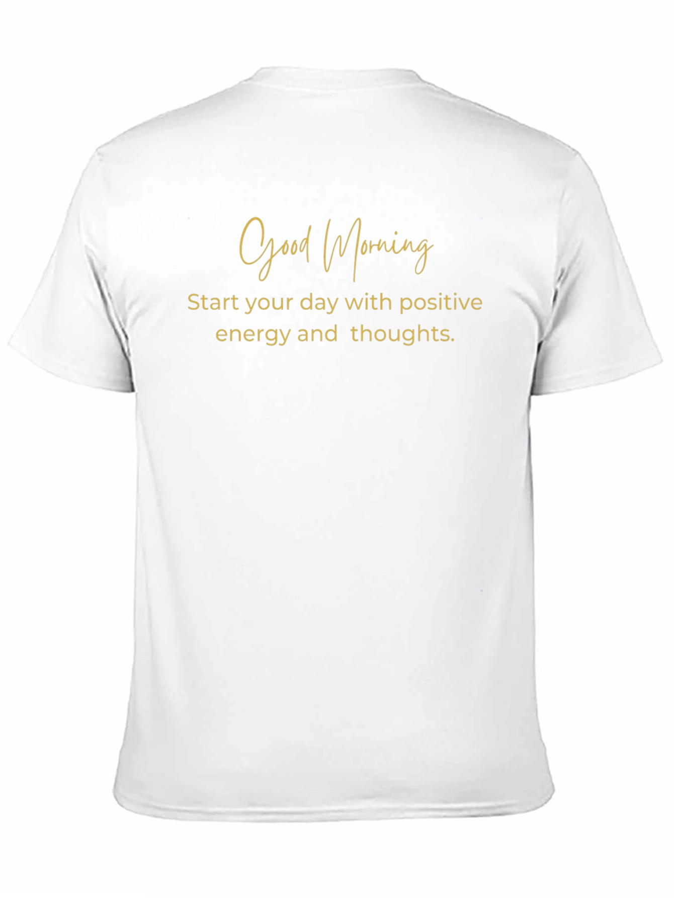 Good Morning Positive Energy Black T-Shirt