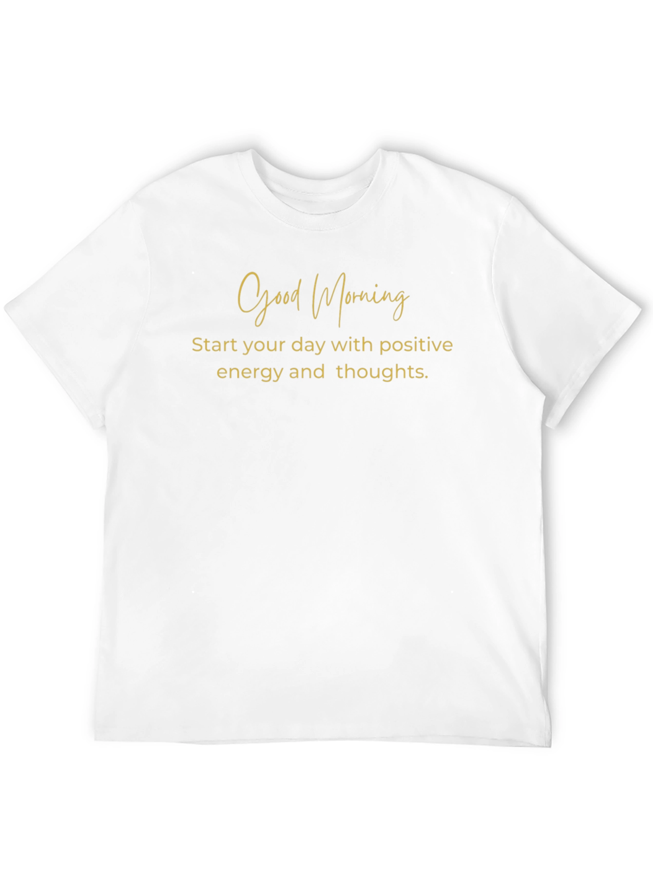 Good Morning Positive Energy Black T-Shirt