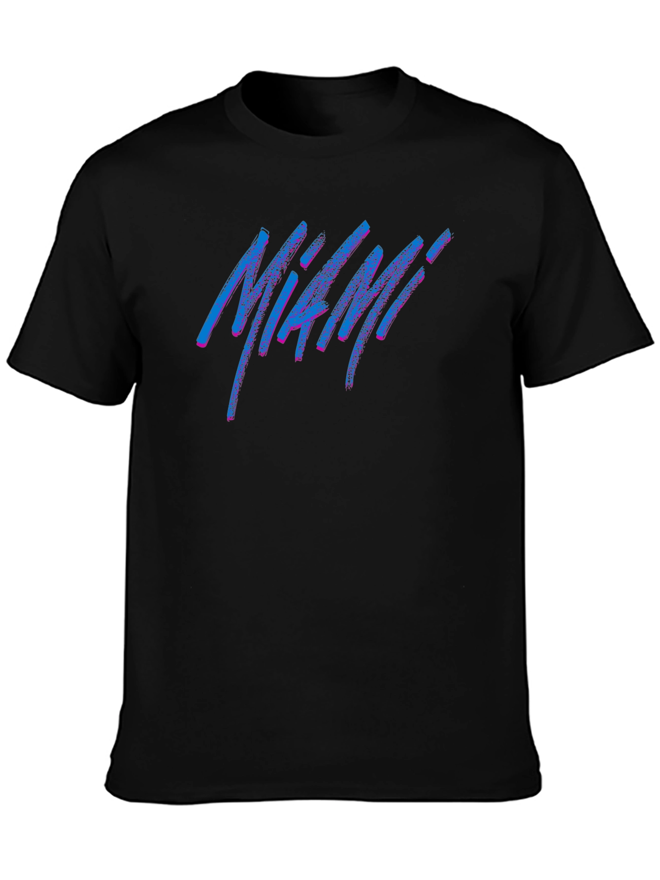 Miami Retro T-Shirt - Black