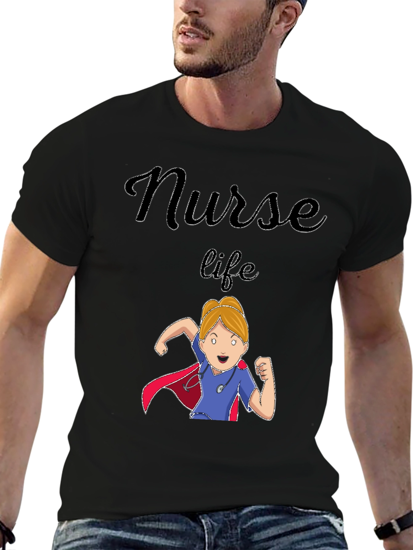 Nurse Life T-Shirt - Super Hero Design