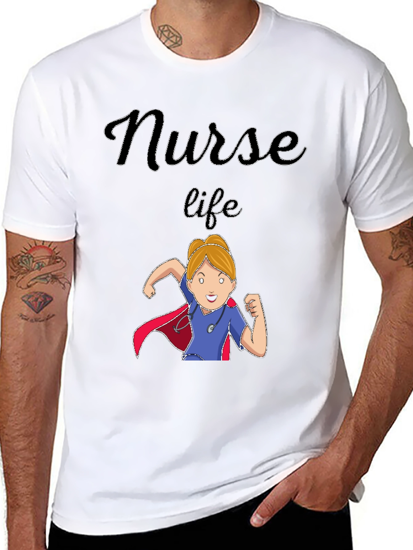 Nurse Life T-Shirt - Super Hero Design